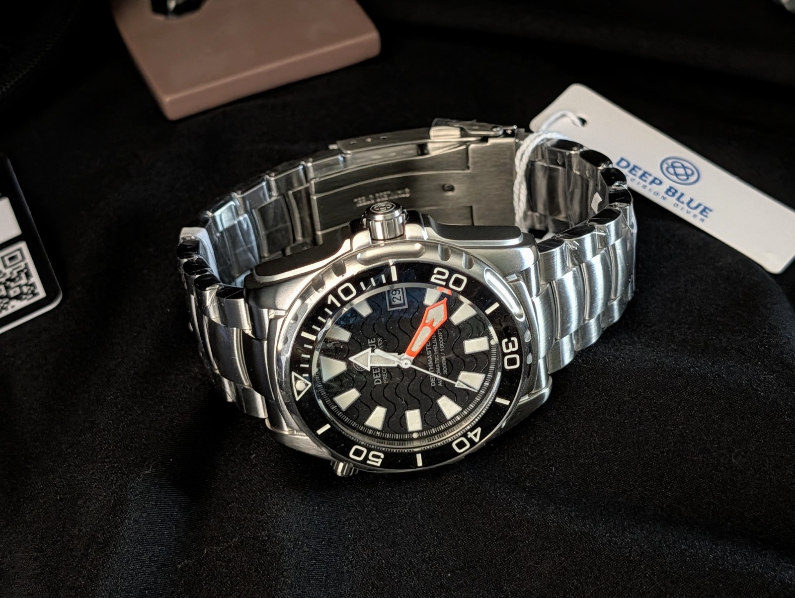 NEW DEEP BLUE DEPTHMASTER 3000 L.E. BLACK DIAL, AUTOMATIC, SAPPHIRE, MIYOTA 9015