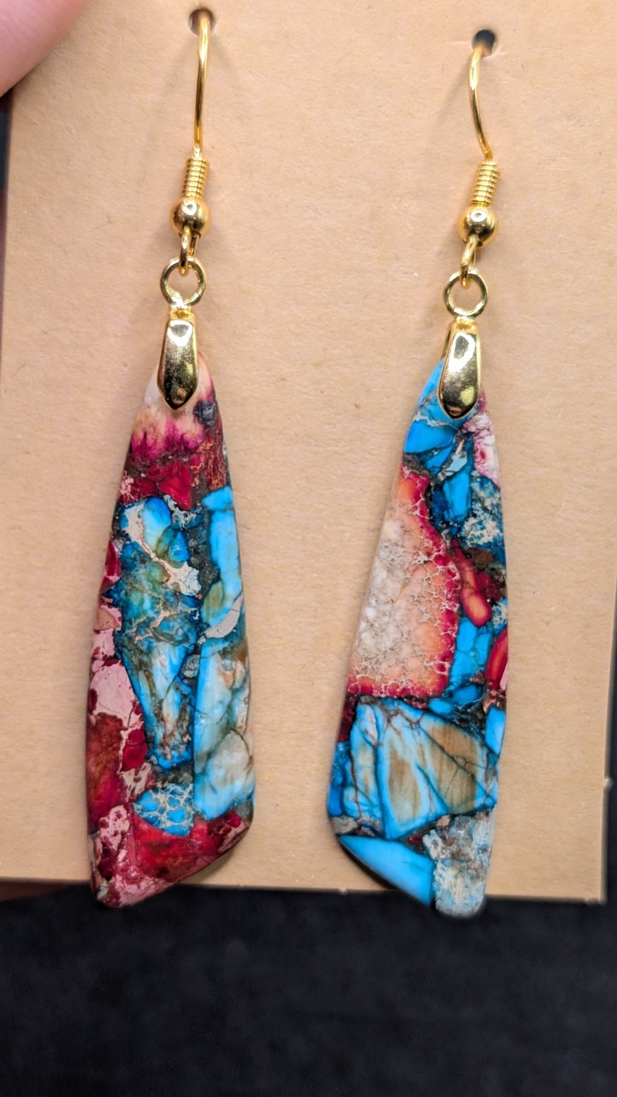Women’s Artisan Abstract Boho Fun Mixed Beaded Drop Dangly Hook Earrings