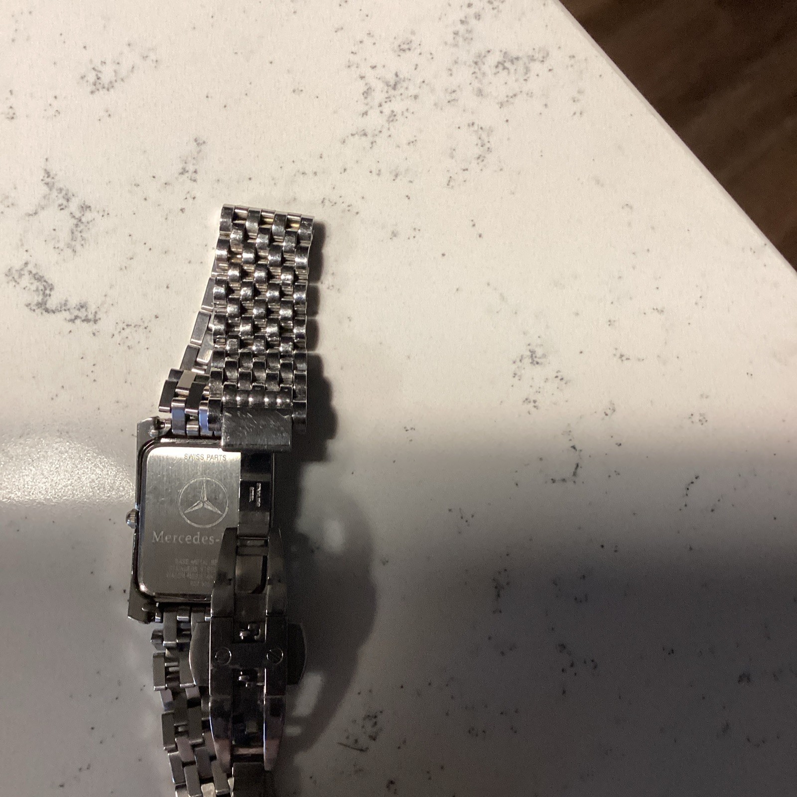 Mercedes-Benz women’s Wristwatch Silver Stainless Steel with new battery