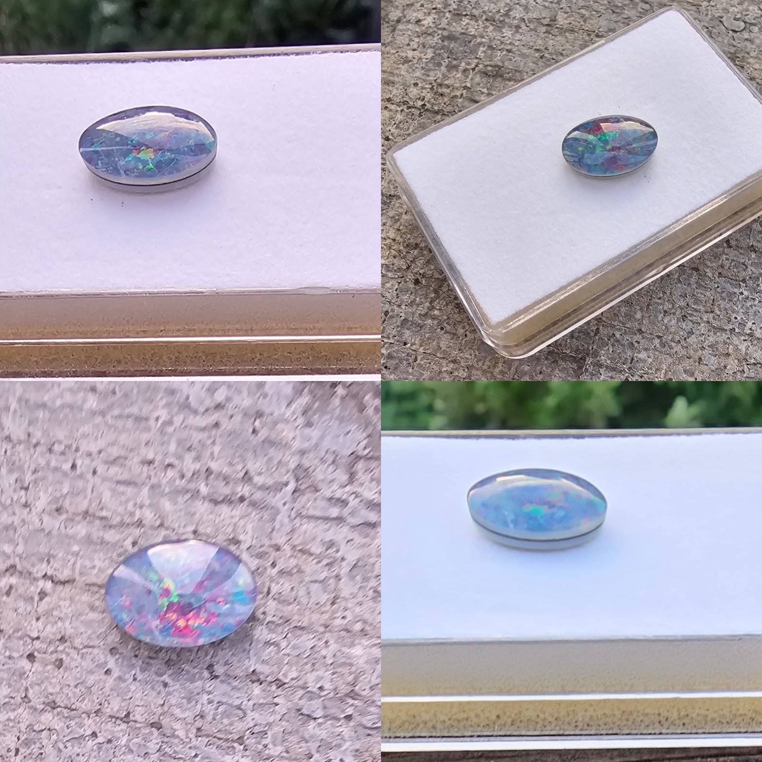Opal triplet 14.2×10.1mm Oval Loose Stone