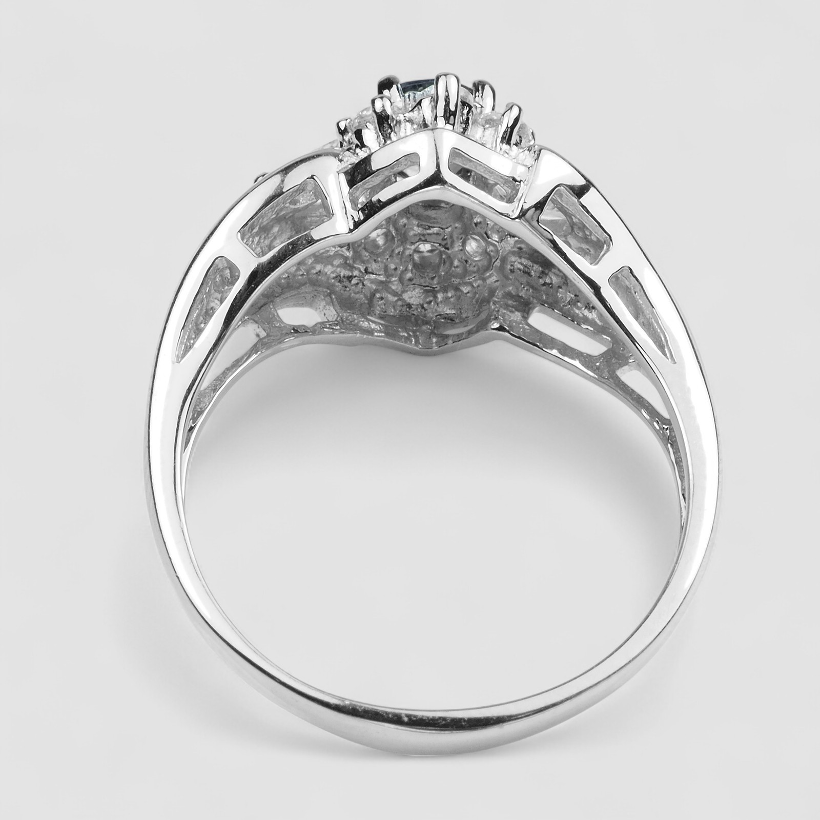 Twinkling Metallic Grey Spinel 0.82Ct 925 Sterling Silver Handmade Fine Rings