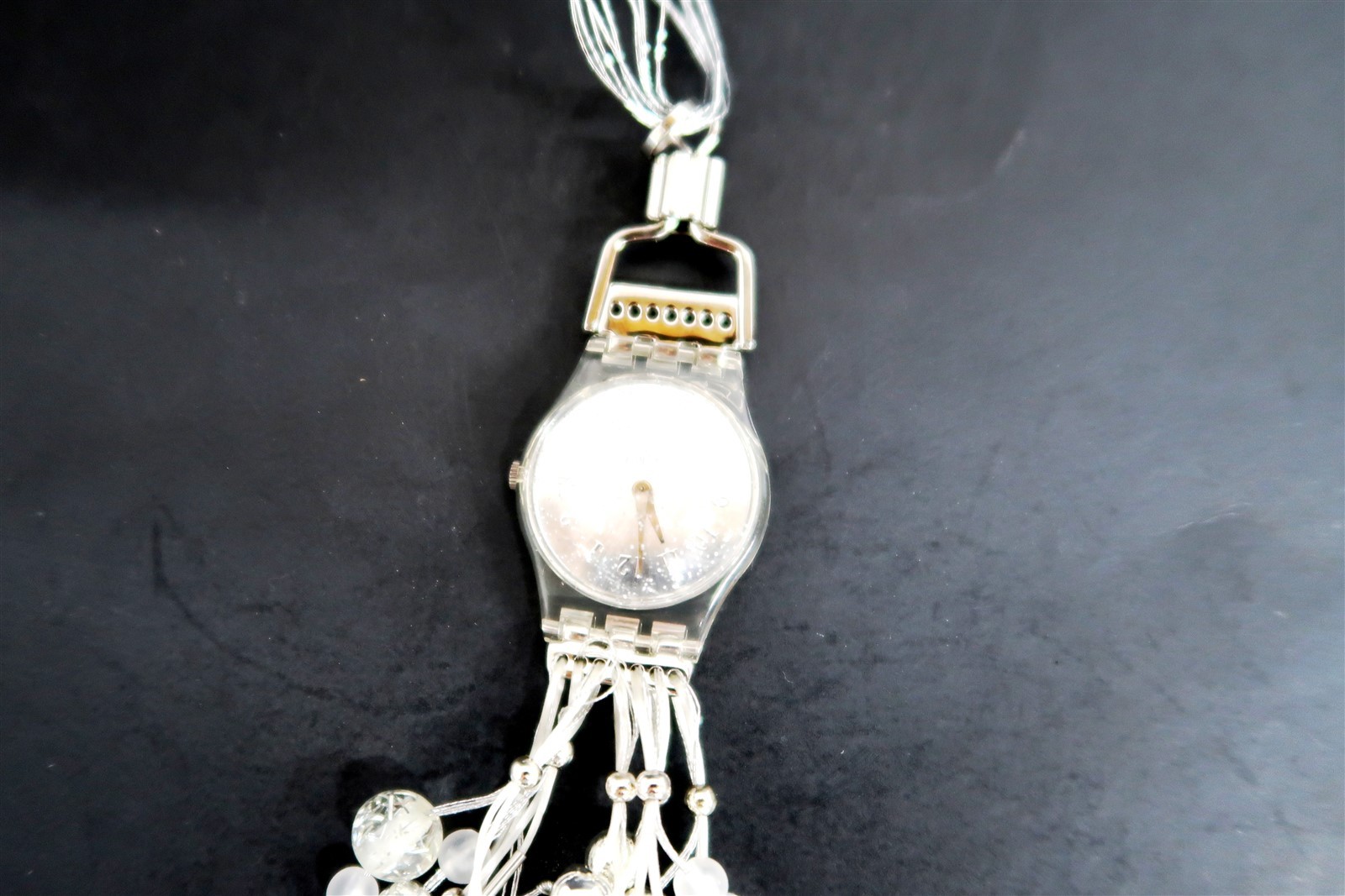 NEW Swatch Necklace Watch SPARKLING NIGHT LZ106 by Léonie Cocquio # 5010 / 16999