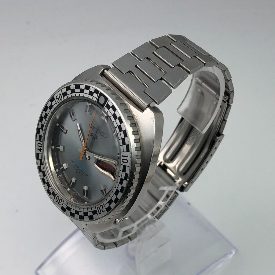 Vintage 1969 Seiko 5 Sports 6119-7170 Rally diver Checker flag Automatic #1992