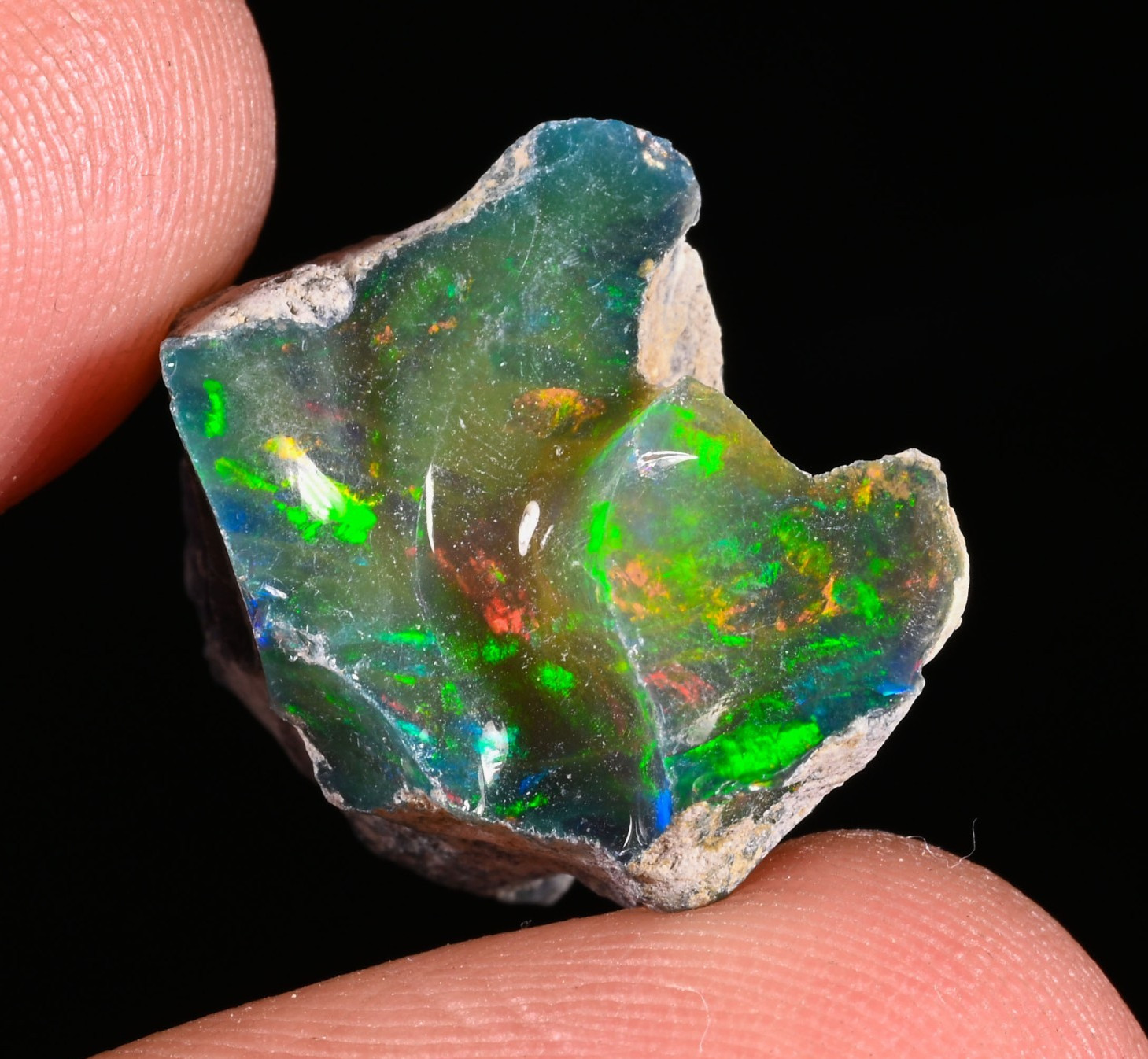 12.45 Ct Natural Ethiopian Opal Rough Welo Fire Raw Loose Gemstone