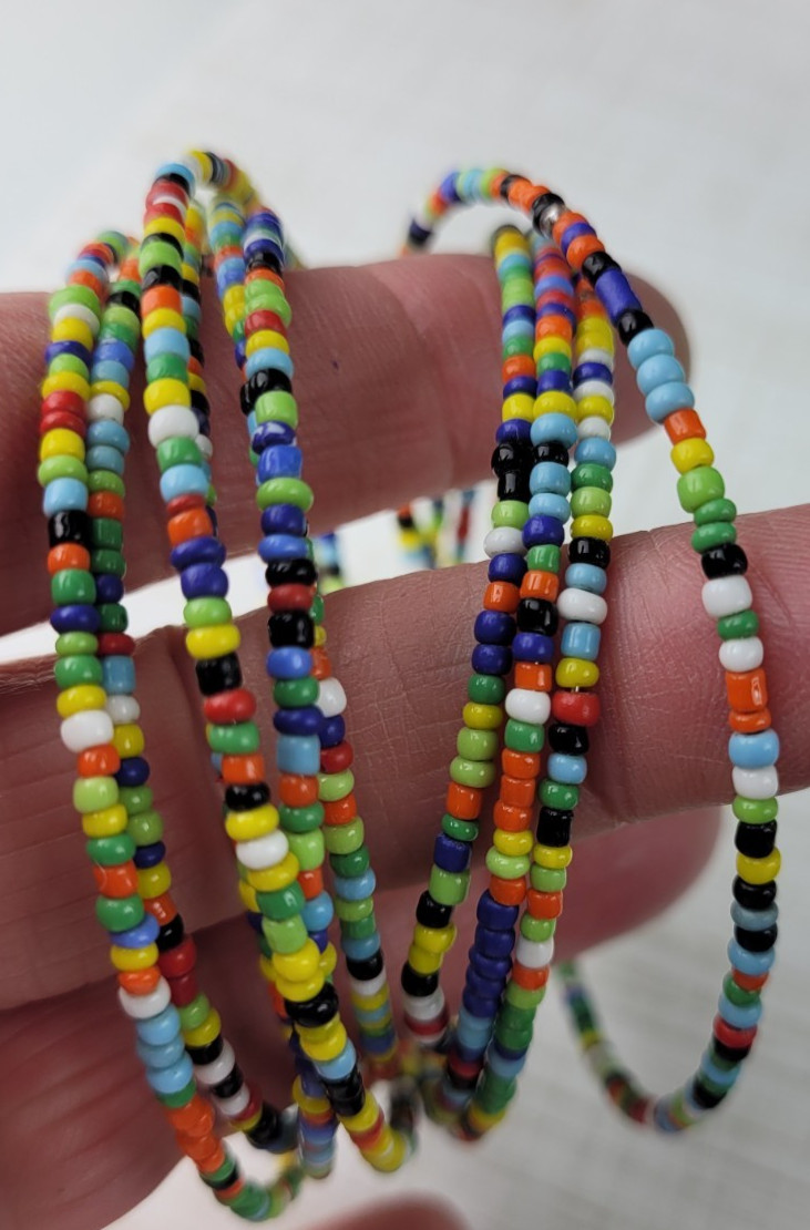 BOHO Multicolored Tiny Beaded Wrap Bracelet
