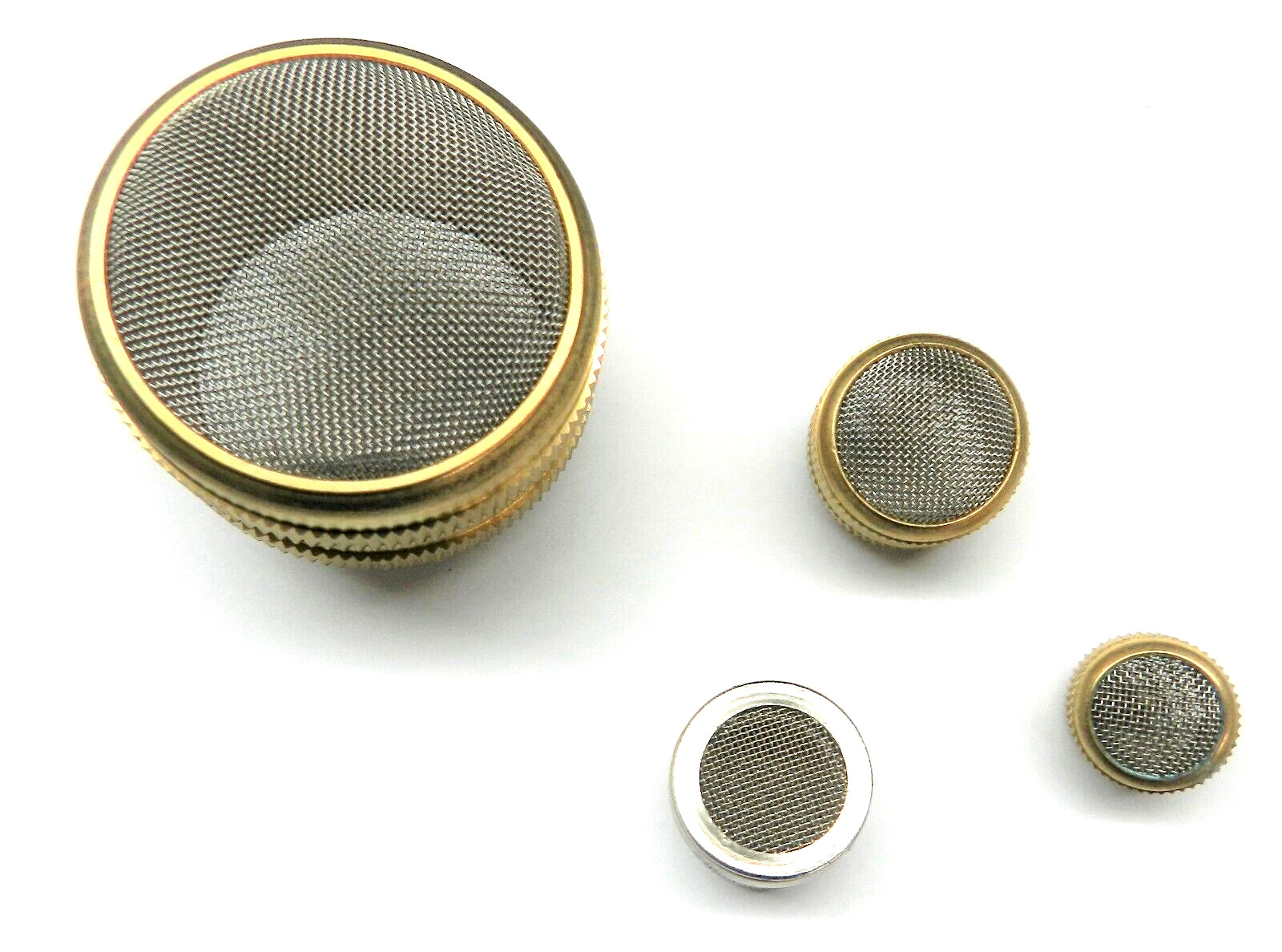 Ultrasonic Cleaning Baskets Set of 4 Mesh Baskets Jewelry Watch 16, 25, 20, 50mm