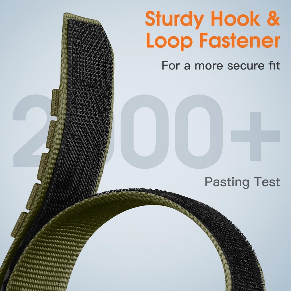 Rugged Nylon Band For Huami Amazfit Bip 5 GTS 4mini 2/2e GTR 3 Pro 42/47mm Strap