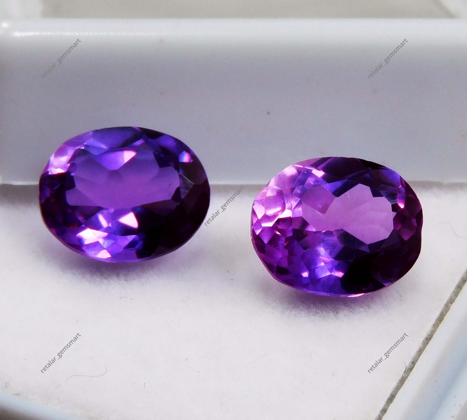 2 Pcs Natural CERTIFIED Tanzanite Rare Purple Oval Cut 8×7 mm Loose Gems Pair