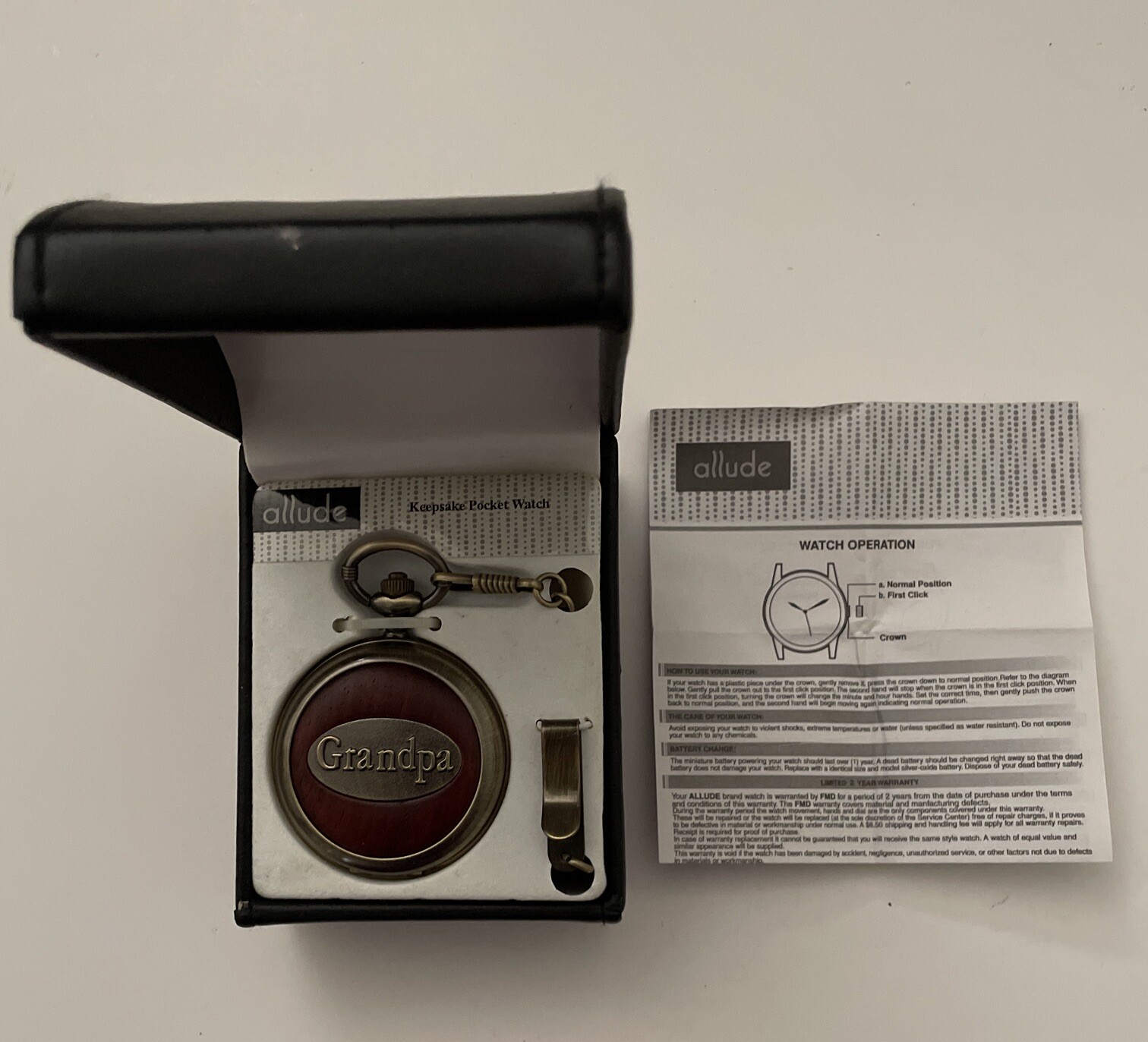 Pocket Watch Chain Grandpa Keepsake By ALLURE.