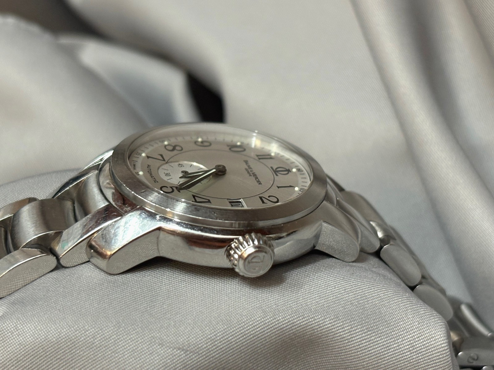 Baume & Mercier Capeland 39mm Stainless Steel Silver Dial Men’s Watch MV045221