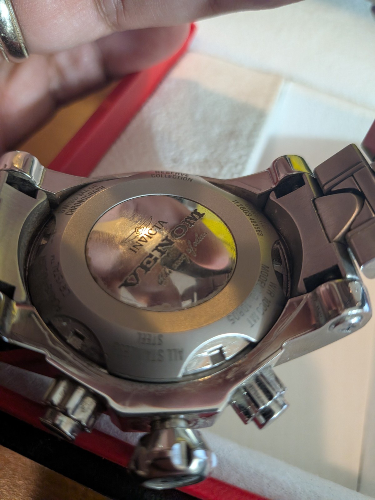 Invicta Mens Watch Venom Reserve Model 10805 FOR PARTS OR REPAIR NOT WORKING