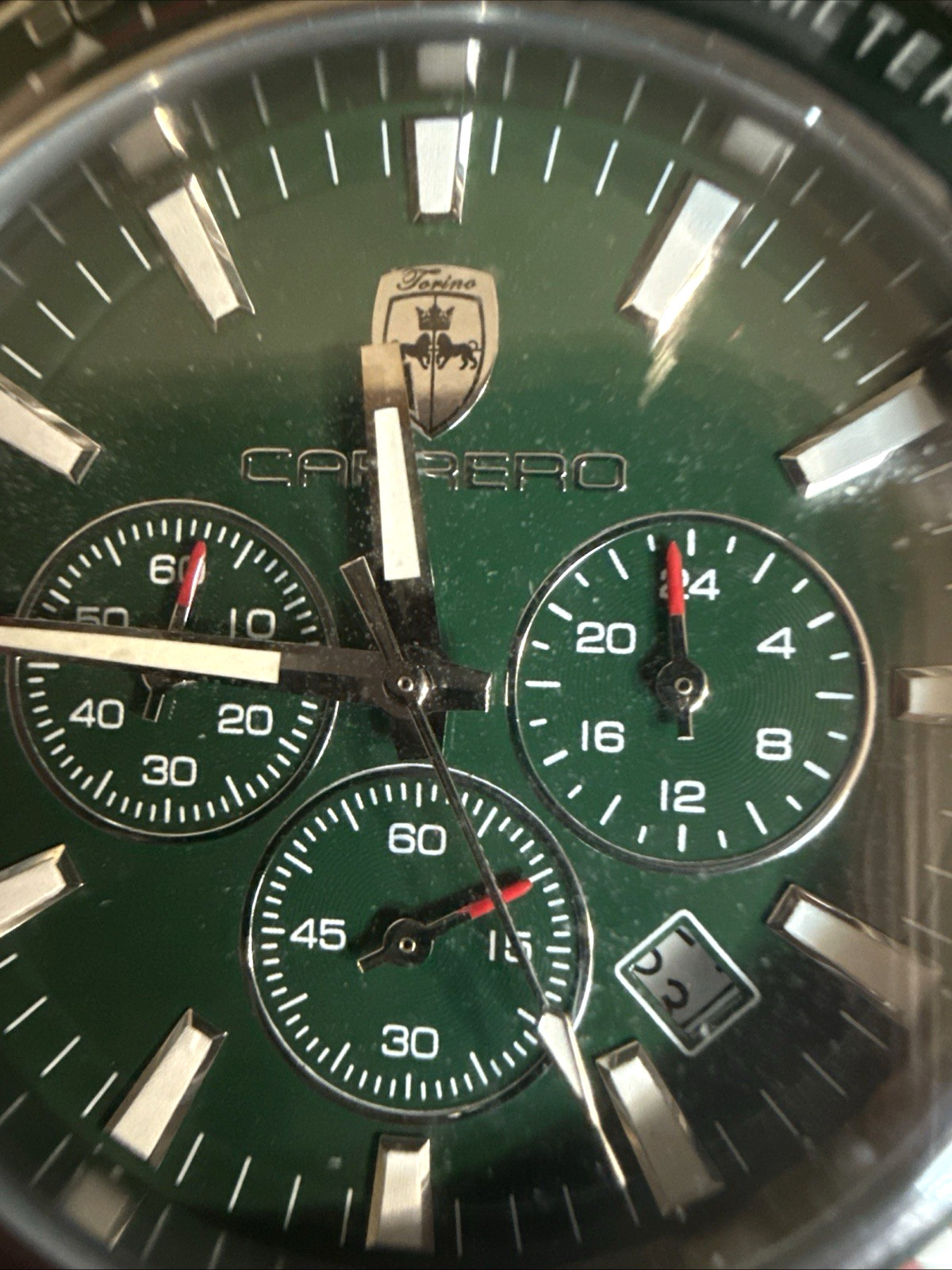 Carrero Subaquatic Green Dial, Bezel Chrono ref. CS866GNRD