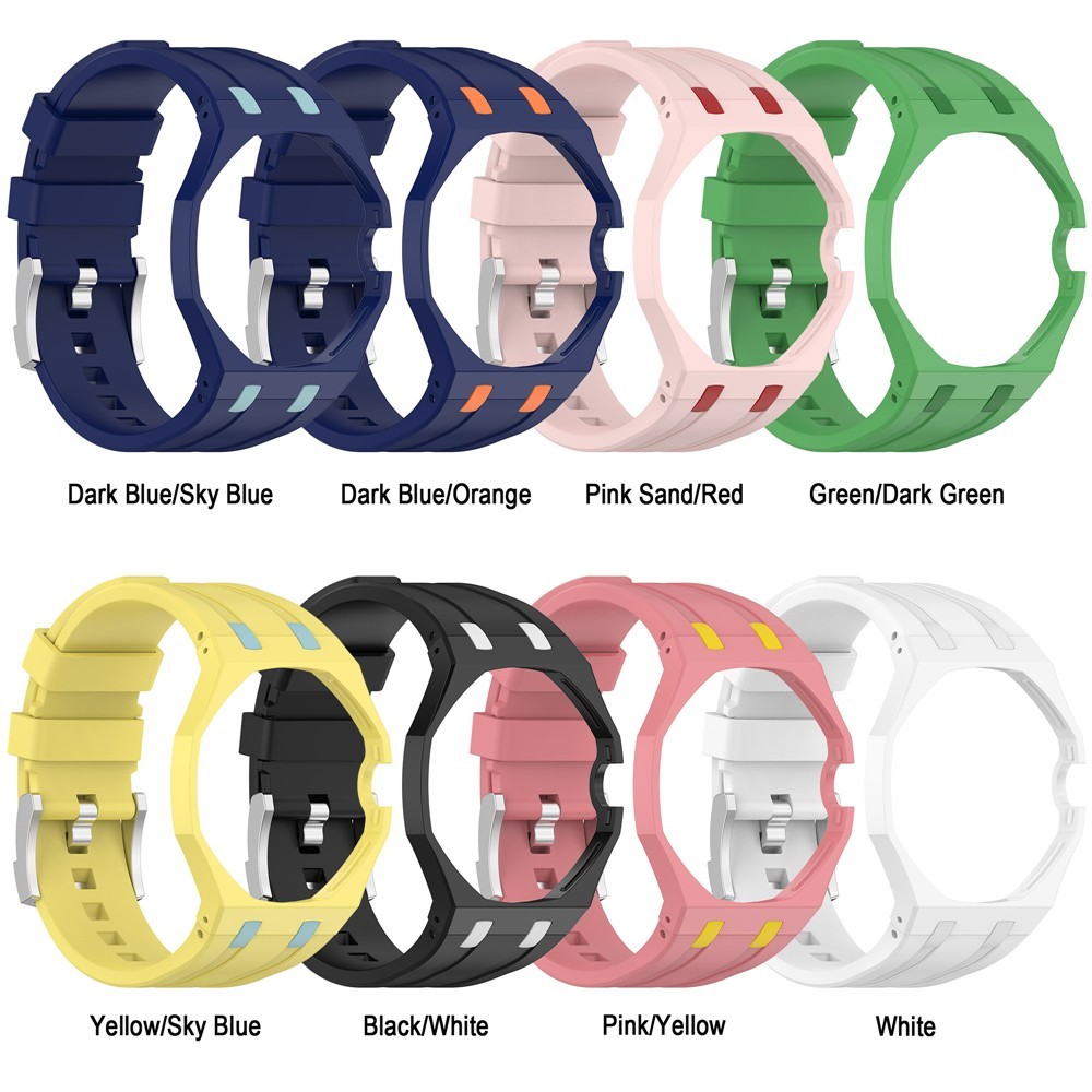 For Swatch AP x Royal Pop One-piece Strap Mod Kit Silicone Watch Band + PC Case