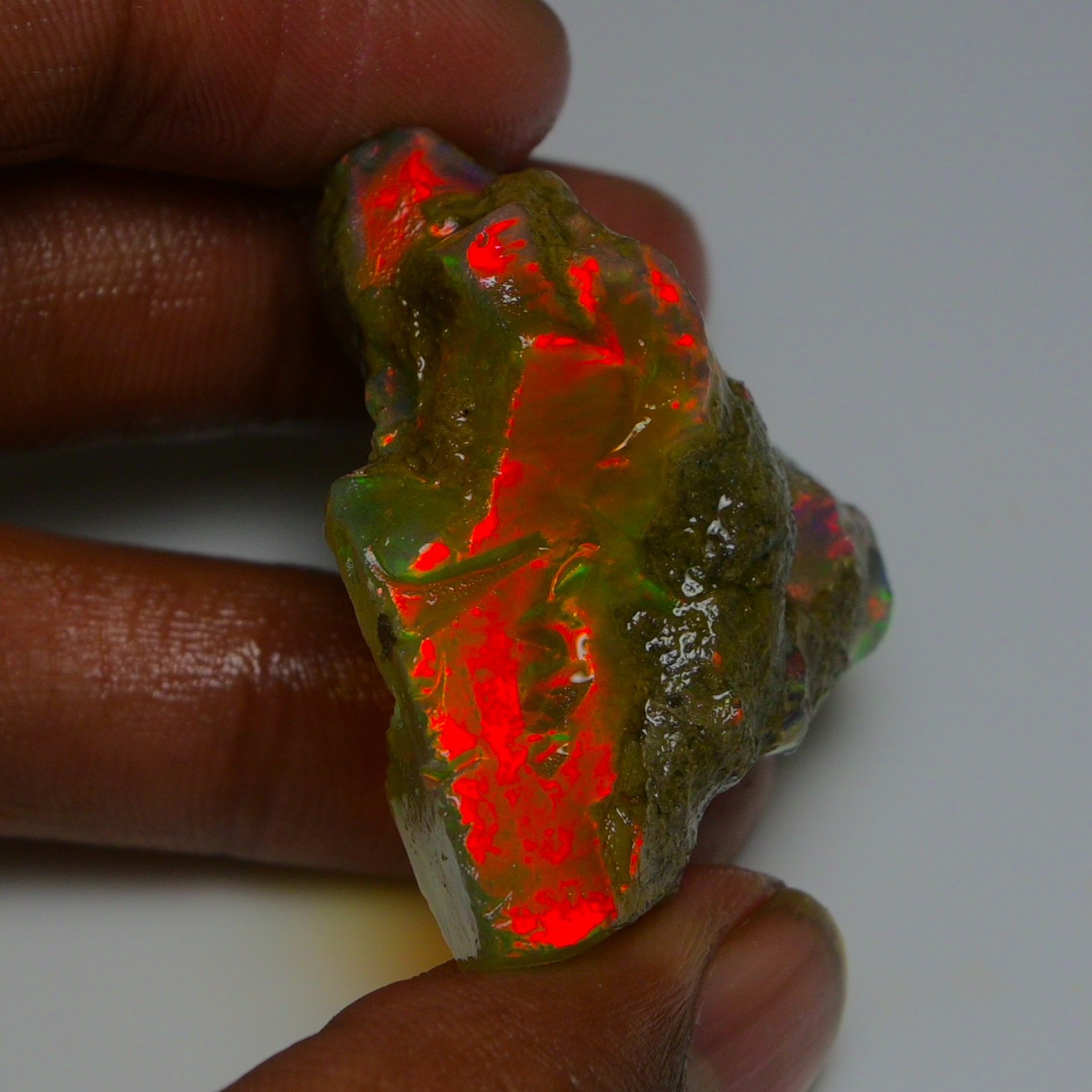 Stunning Ethiopian Opal Rough 84.05 Cts, Large Oil Opal Specimen Natural Opal