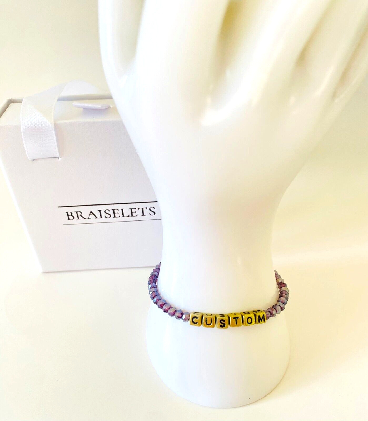 Two-Tone Custom Name Team Bracelet Personalized Party Favor Gift For Women & Kid