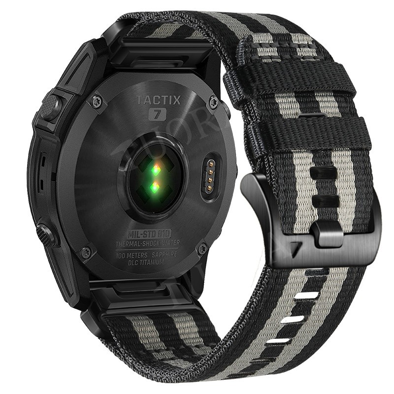 Nylon Band For Garmin Fenix 8 E 7 7X 6 6X 5 5X 3 HR Approach S62 S60 Watch Strap