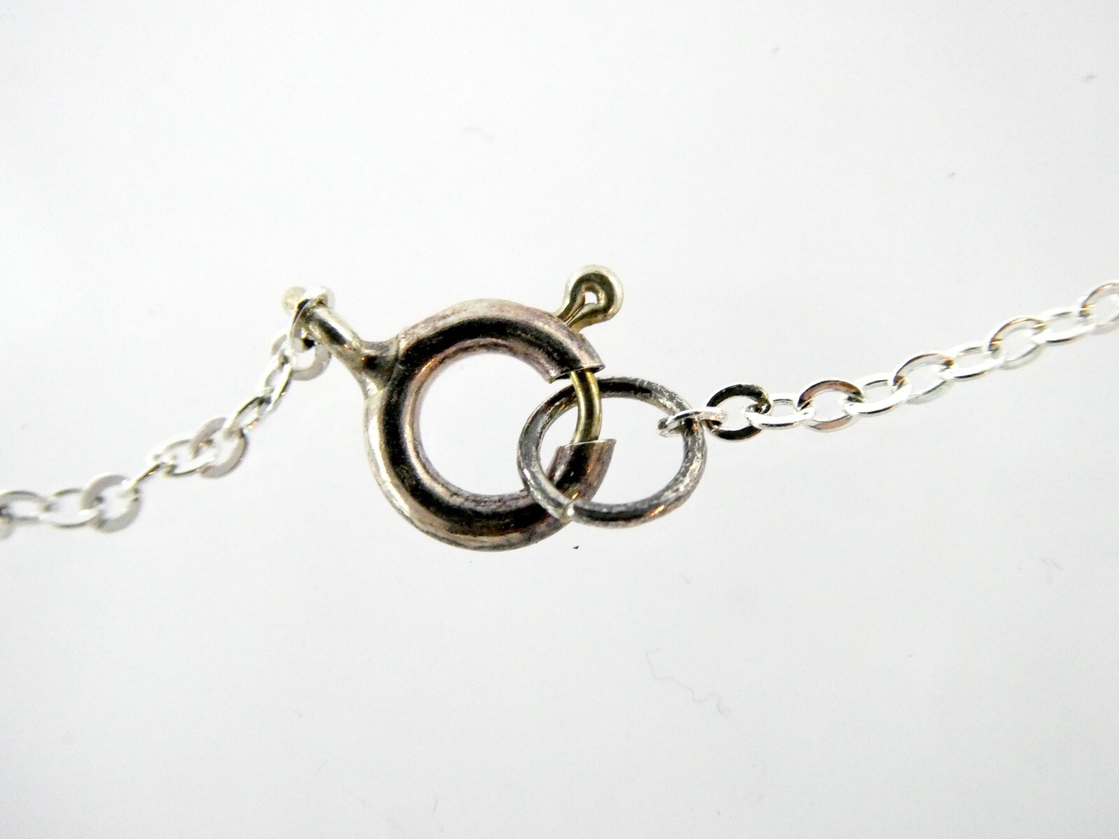 Sterling Silver Pale Blue Five Pearl Chain Bracelet 925 7 Inches Long 2.4 Grams
