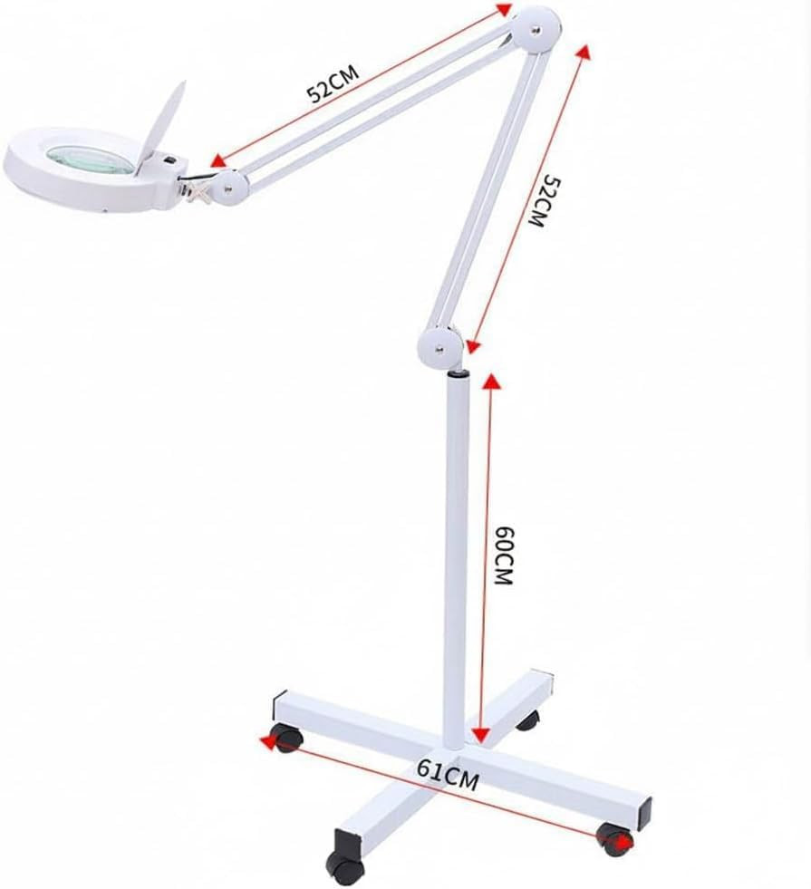 Magnifying Glass with Light and Stand, 10X Lighted Magnifying Glass Floor Stand