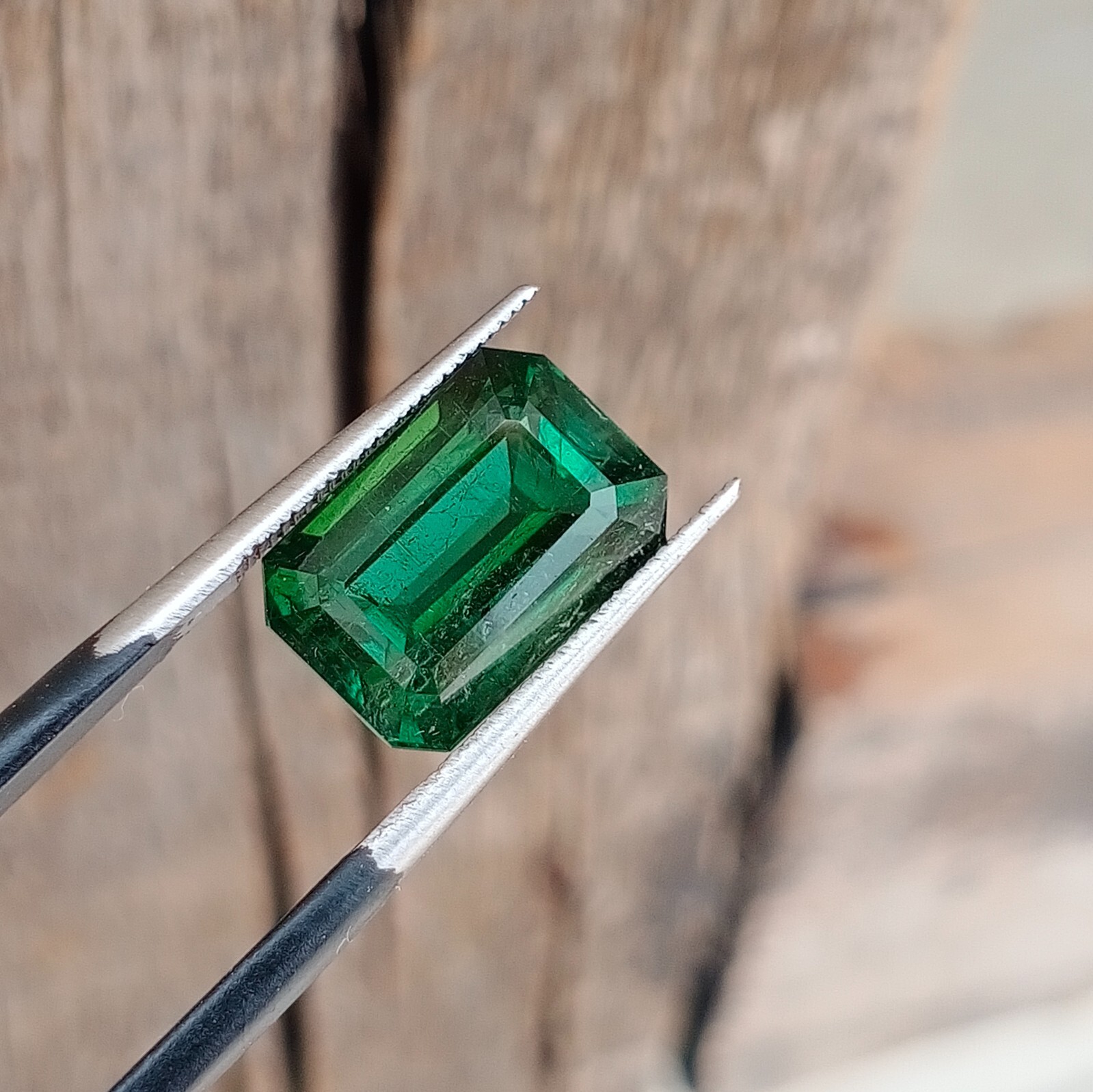 6.80 Carat Natural Cut Green Color Tourmaline Loose Gemstone From Afghanistan