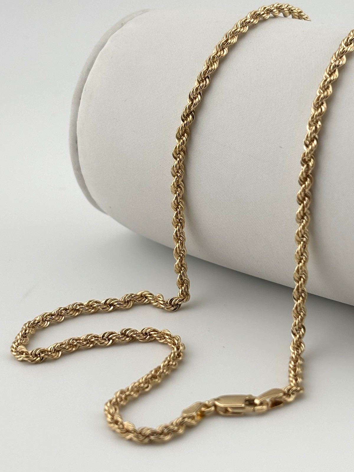 9ct Yellow Gold 2.8mm Italian Rope Chains 16 – 24 Inch Hallmarked