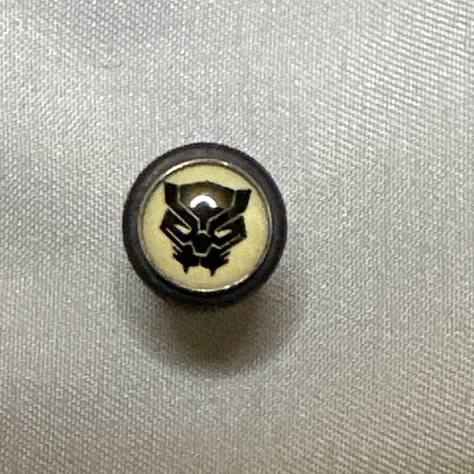 Marvel Black Panther Logo FAUX gauge earrings