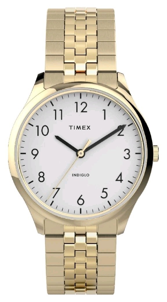 Women’s Easy Reader 32mm Gold-Tone Expansion Band Watch TW2U40100 INDIGLO Light