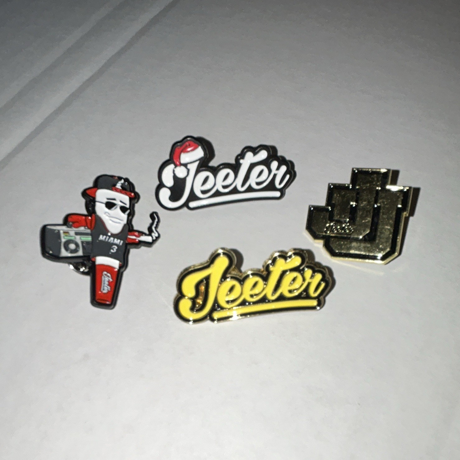 RARE Jeeter Cannabis Pin Lot 4pcs Hat, Lanyard, Backpack etc Dwayne Wade Collab