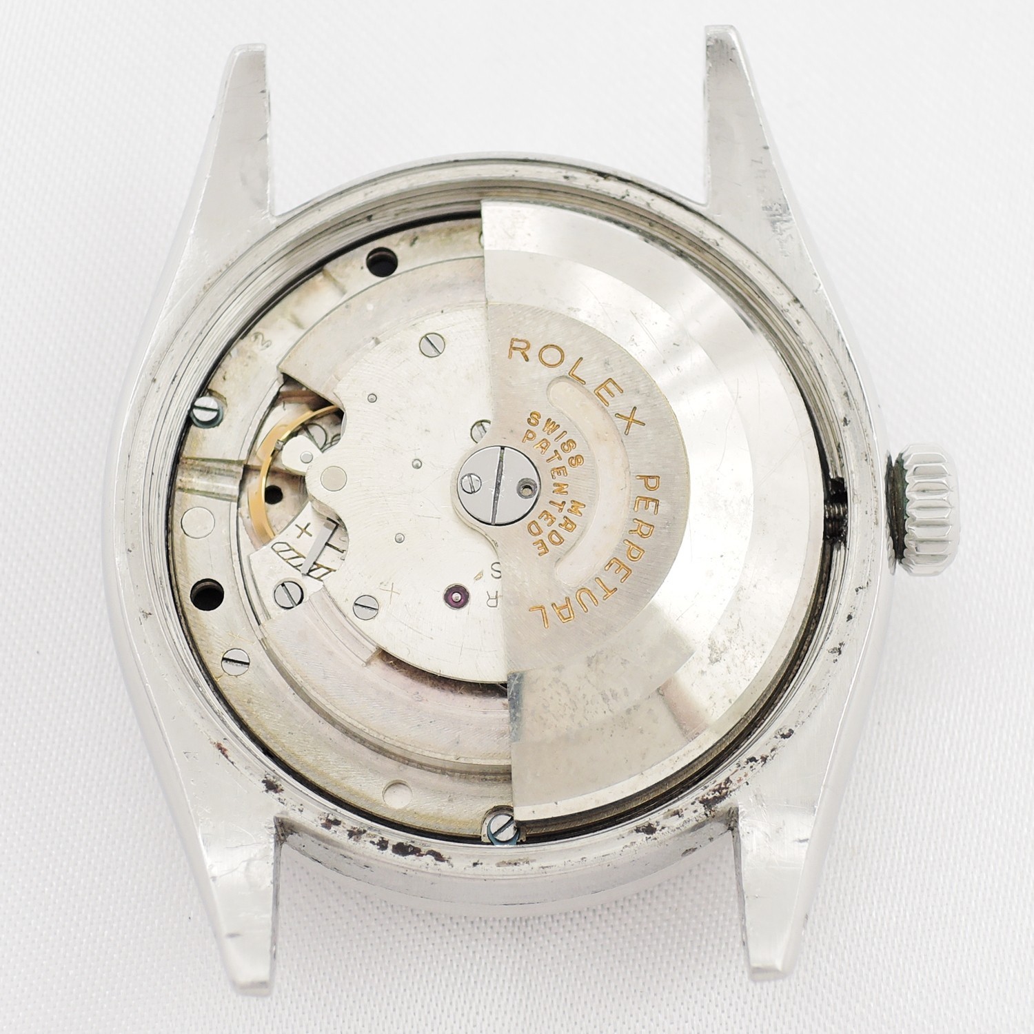 ROLEX ExplorerⅠ 36mm Black Dial 6150 17.5cm AT SS Watch Working C007967