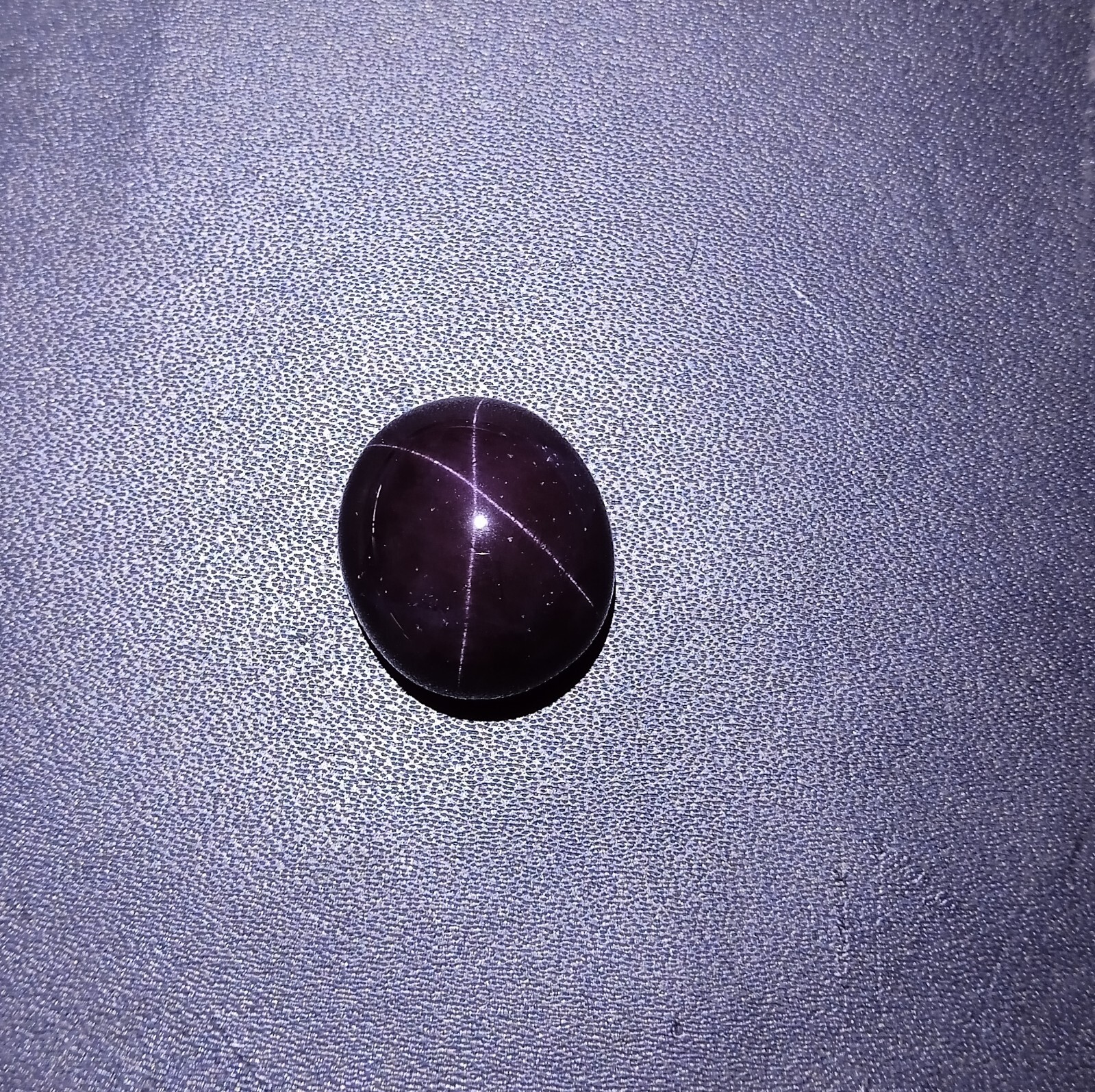39 Carat Natural 4-Ray Star Purple Red Color Garnet Star Oval Cabochon Gemstone