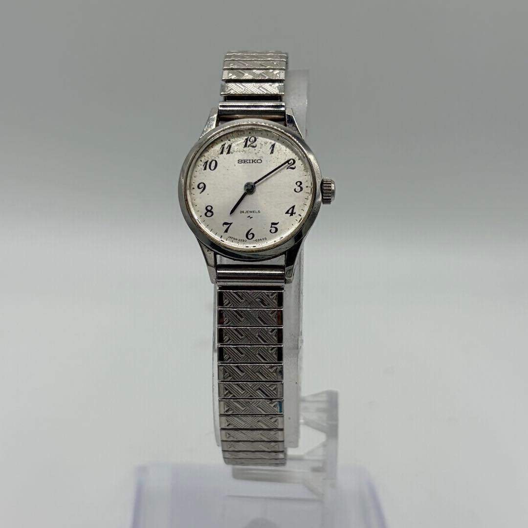 SEIKO Ladies’ Hand-Winding Watch, Vintage, Bellows Type, Silver