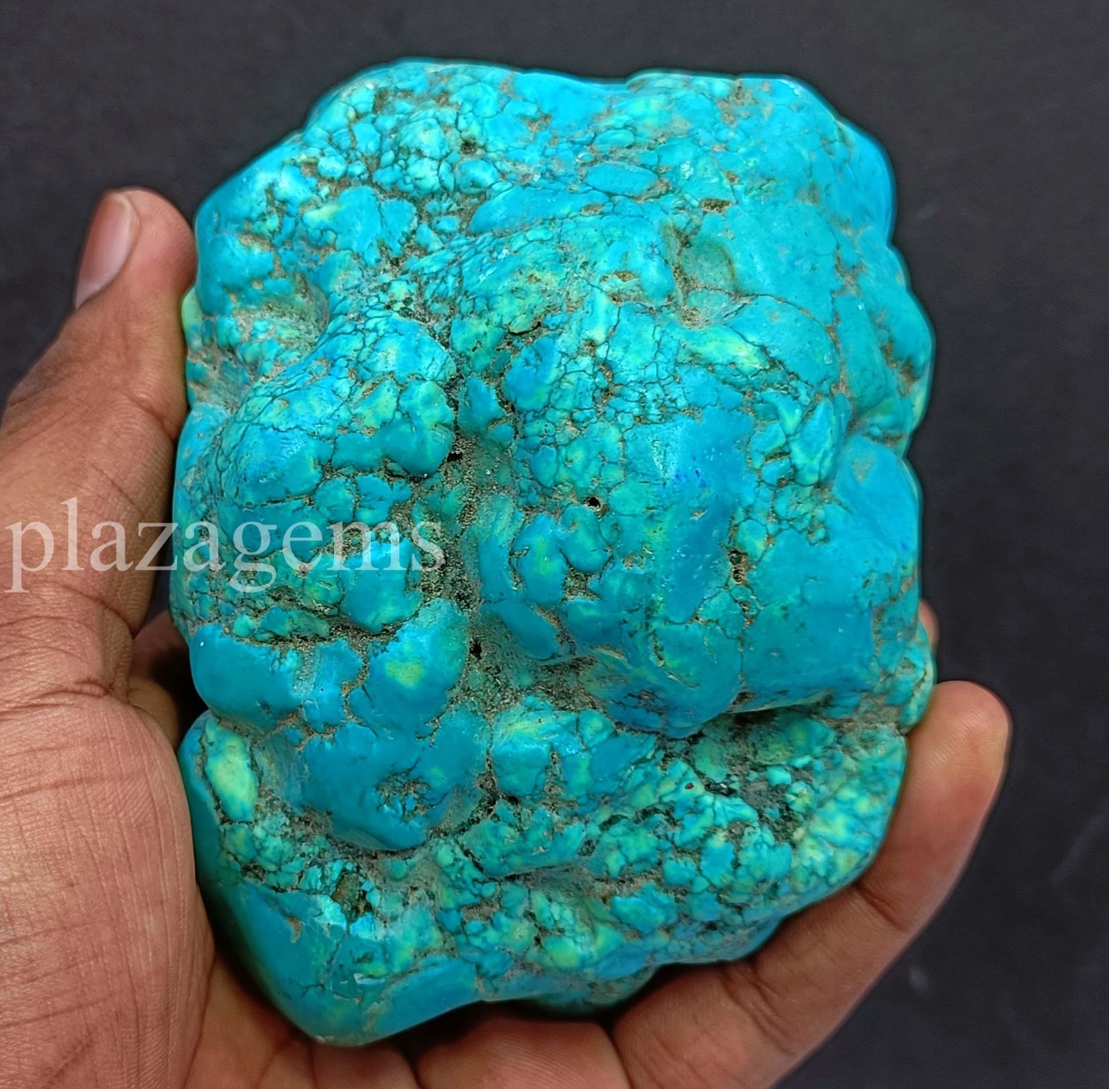 3542Ct Natural Sky Blue Turquoise EGL Certified Tumble Rough Loose Gemstone 5ARO