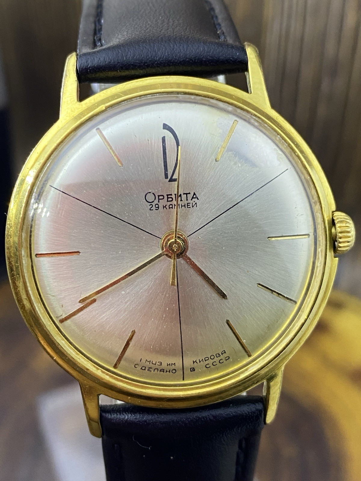 POLJOT ORBITA Automatic slim 29 Jewels Russian USSR luxury wrist watch #9001
