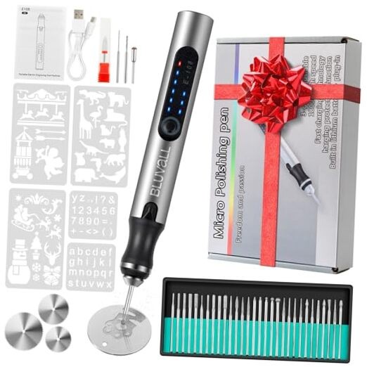 Electric Engraving Pen with 37 Bits, USB Rechargeable Standard Packaging