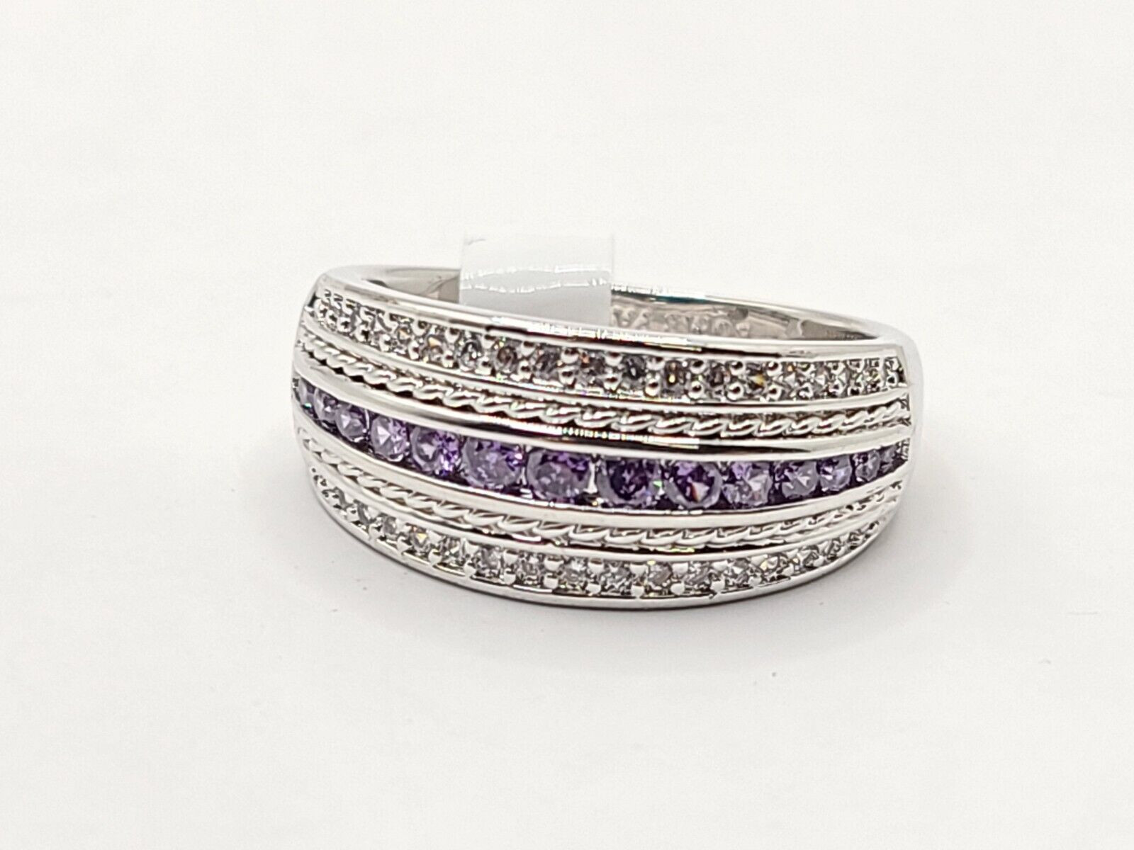 Ring Bomb Party RBP7023 February 2024 Charming Grace Amethyst CZ Ring SZ 9