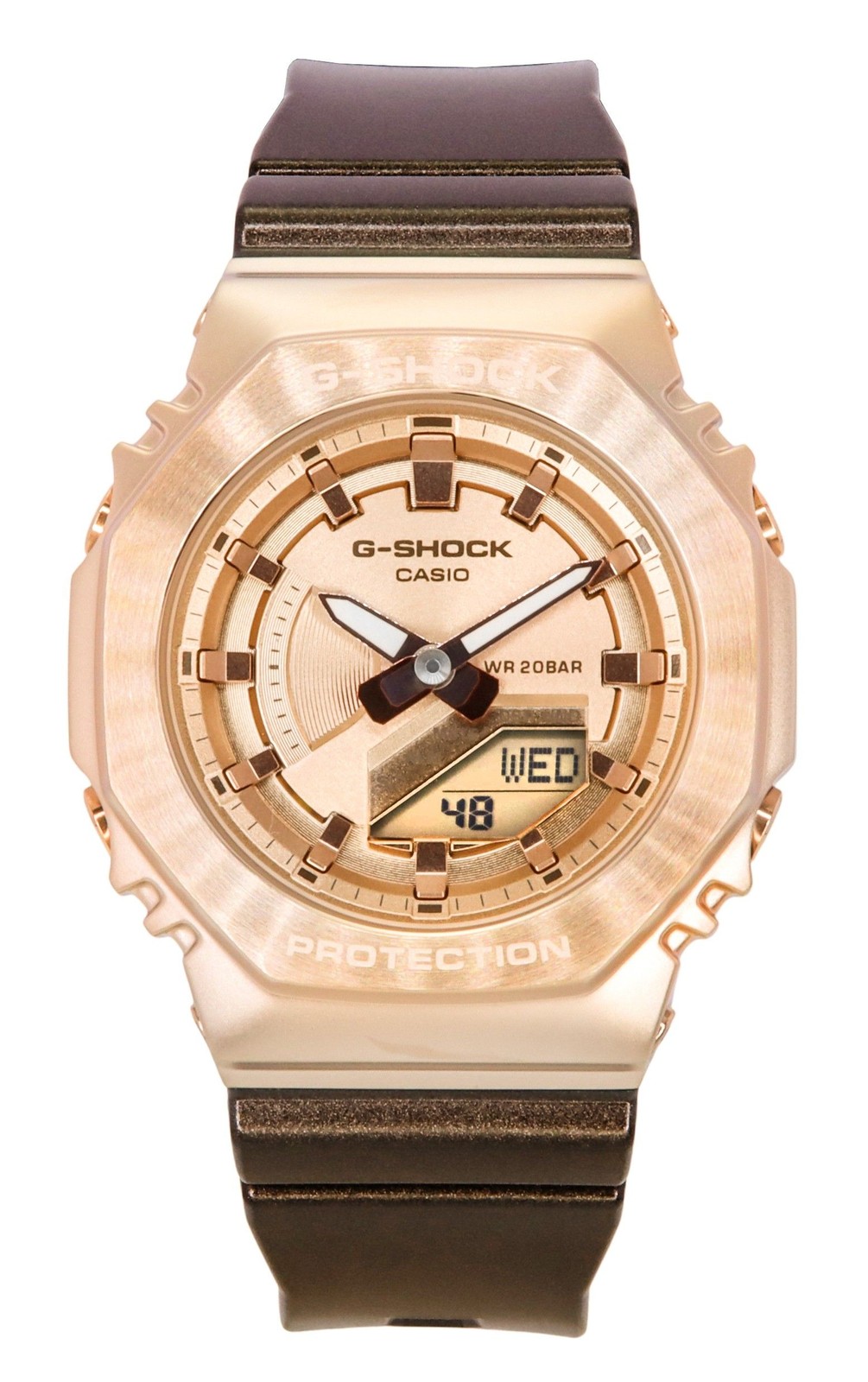 Casio G-SHOCK Rose Gold Dial Sports Quartz Women’s Ladies Watch GM-S2100CB-5A