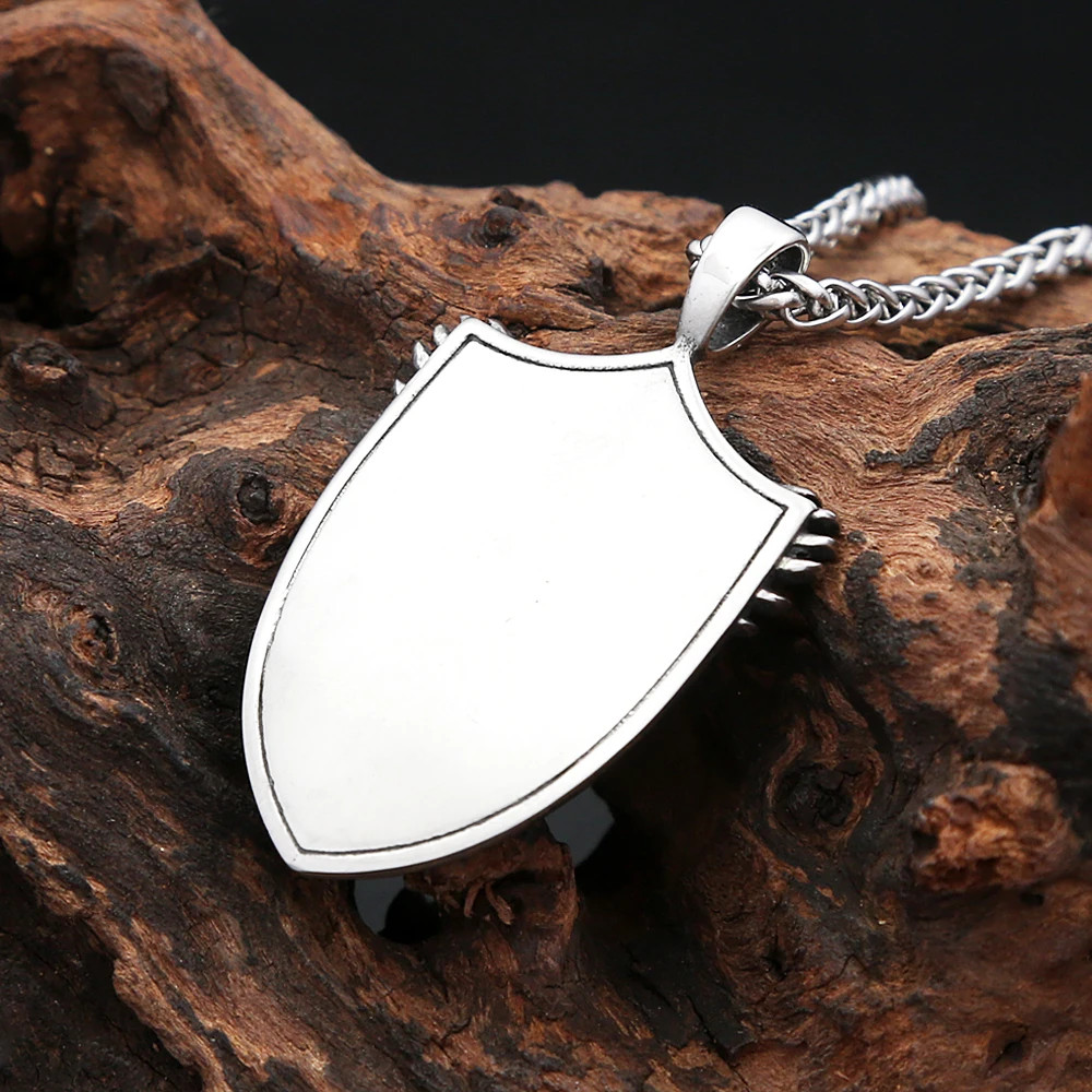 Fashion Vintage Stain Michael With Angel Wings Pandent Necklaces For Men Women S