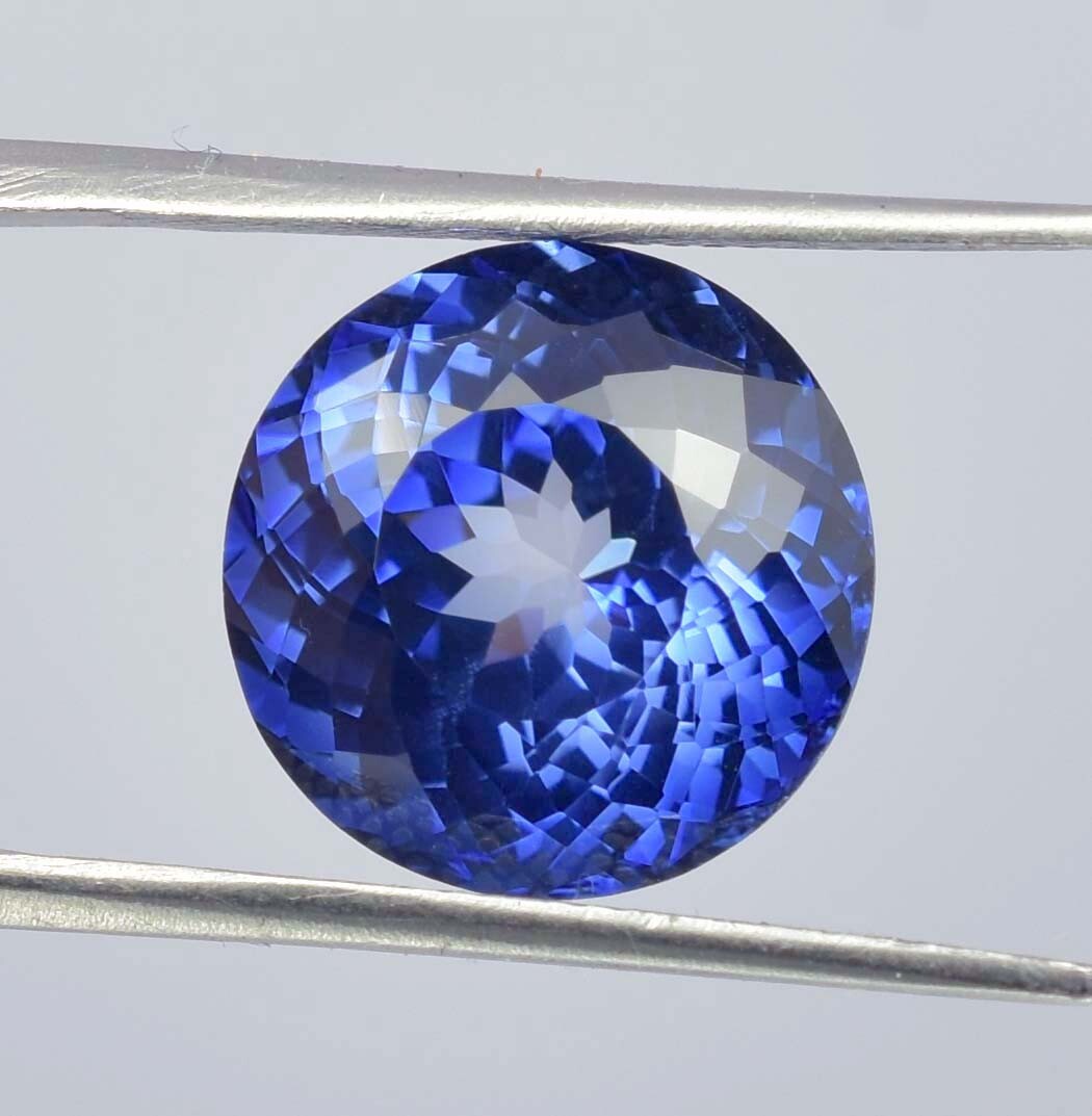 AAA Grade Natural Ceylon Royal Blue Sapphire Round Loose Cut Gemstone 13.50 MM