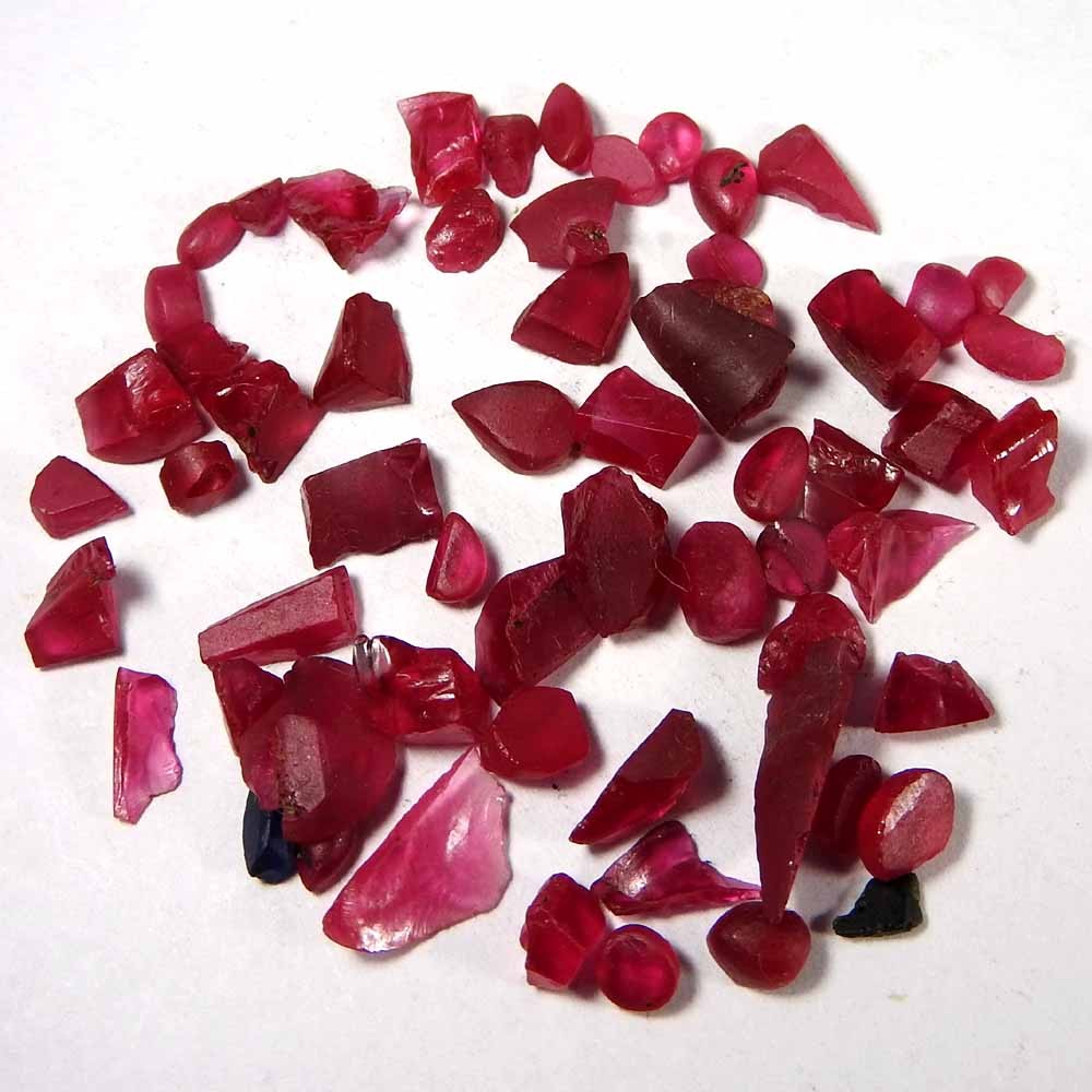 53.80Cts100%Natural Imitation Ruby Rough Lot Loose Gemstone