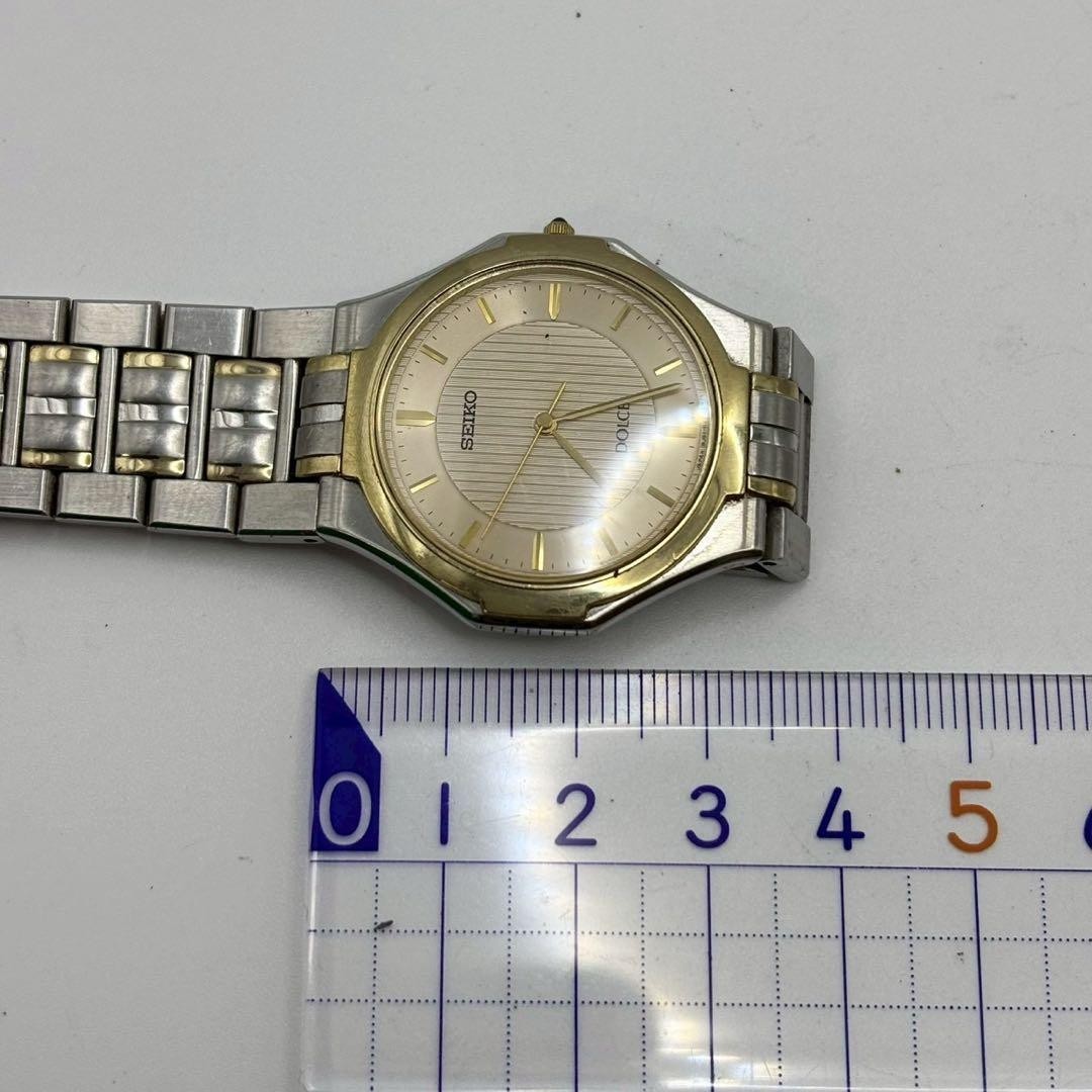 Seiko Dolce 8J41 Vintage Quartz Men’s Watch Silver Japan 075903