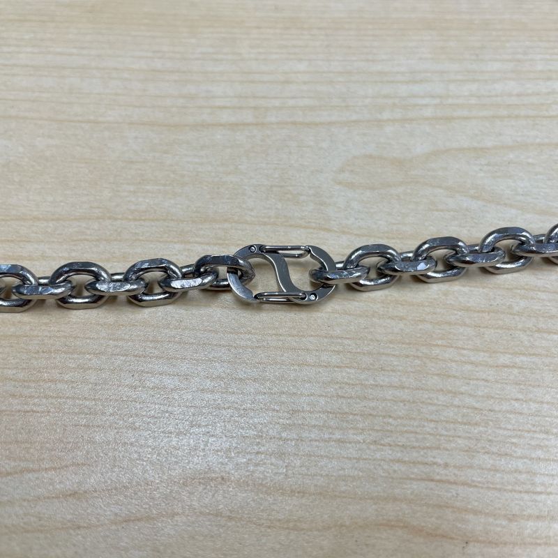 7mm TA1 Pure Titanium Necklace Ice Crystal Titanium Angle Chain Anti Allergic