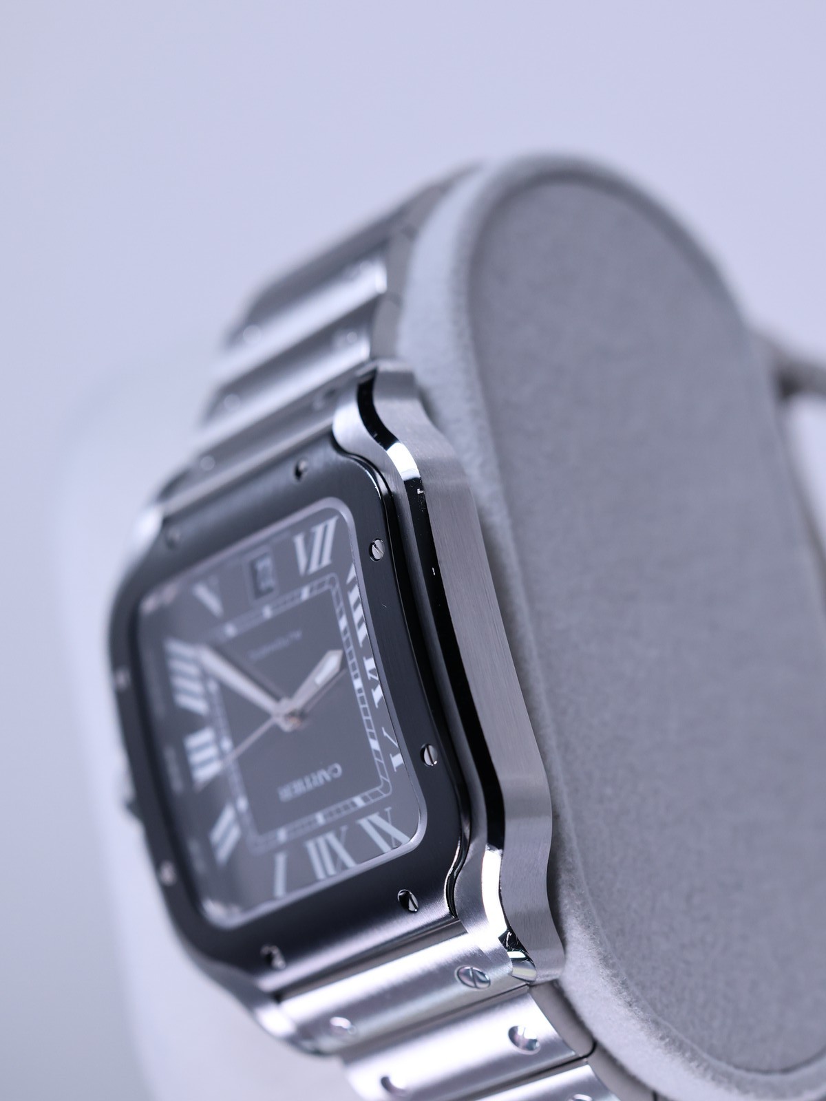 Cartier Santos de Cartier LM WSSA0037 47.5mm Gray Dial Full Set