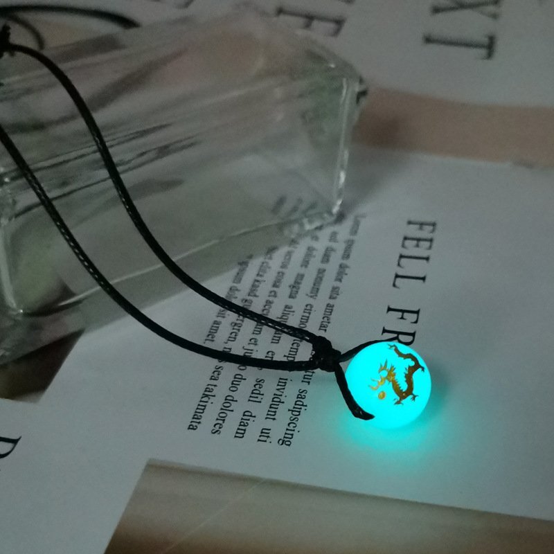 Glow in the Dark Luminous 12 Zodiac Sign Animal Pendant Necklace Women Jewelry
