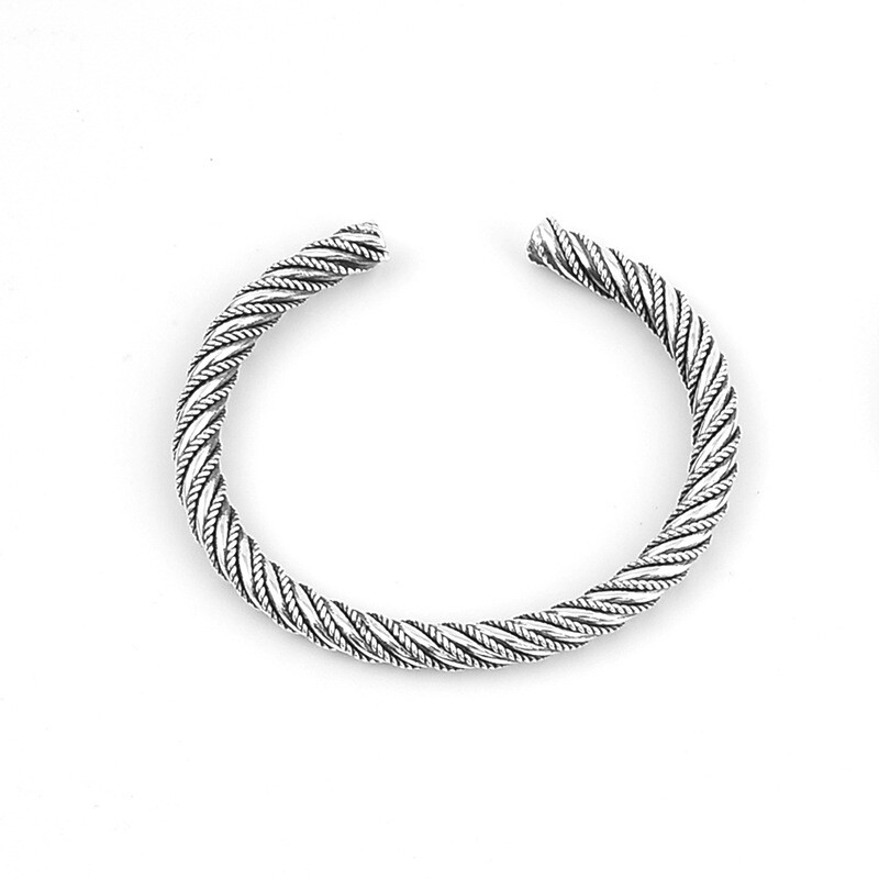 A26 Bangle Spiral Twisted Fine Silver Silver 990 Choose Model