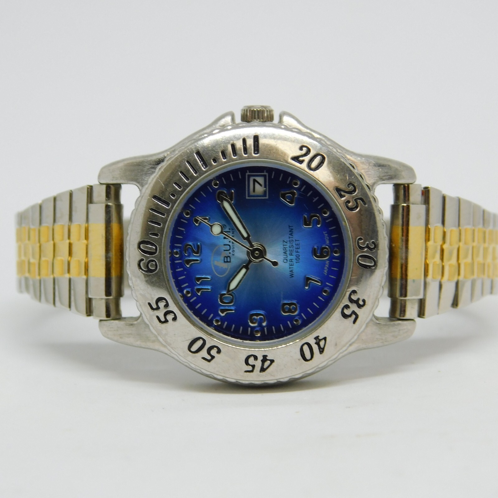 B.U.M. Equipment BUEU1025:E45 Quartz Analog Women’s Watch Sz. 5 3/4″ New Battery