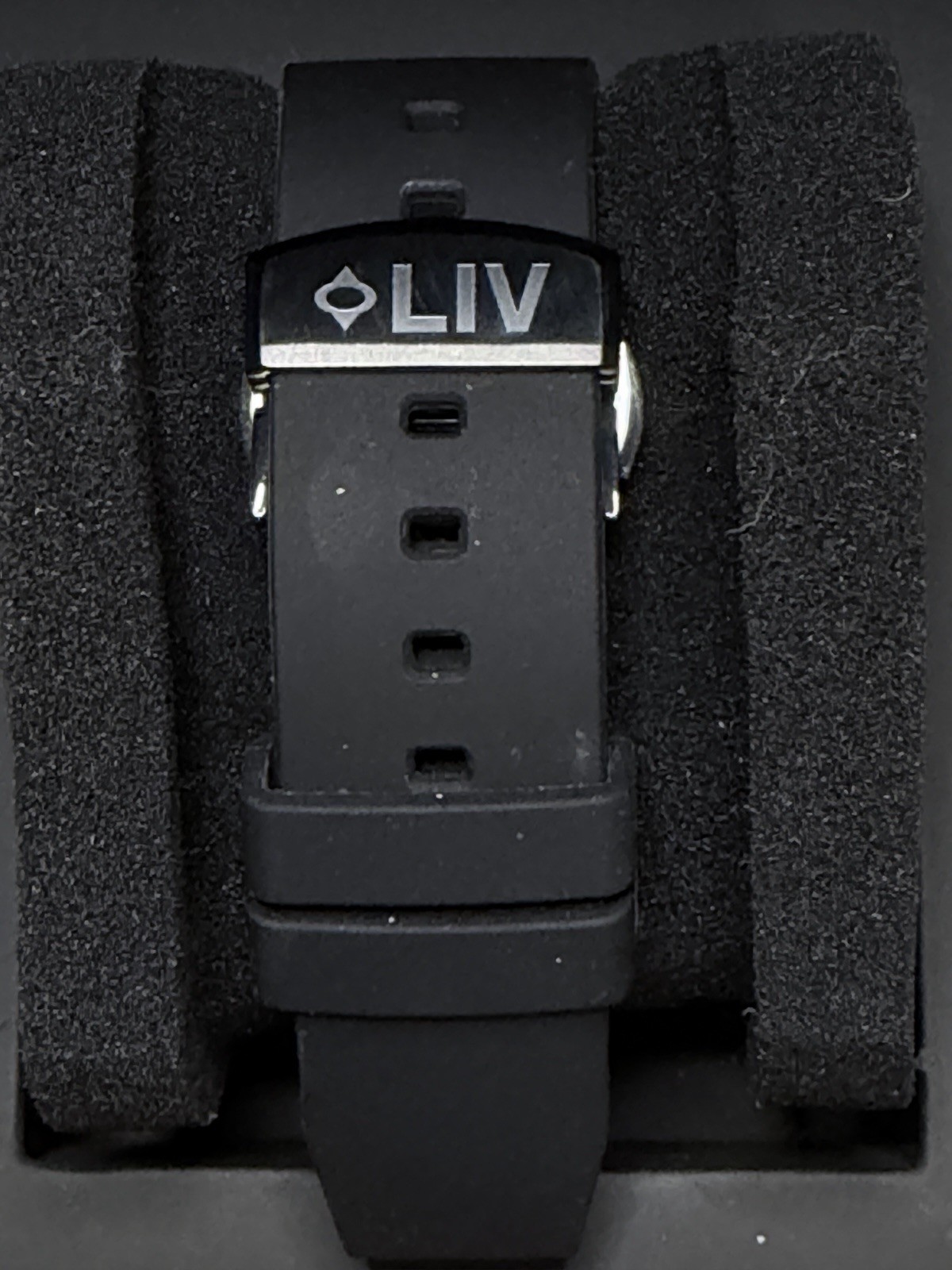 LIV GX1 Cool Gray Chronograph with Stainless Steel Bracelet & Black Silicone Stp