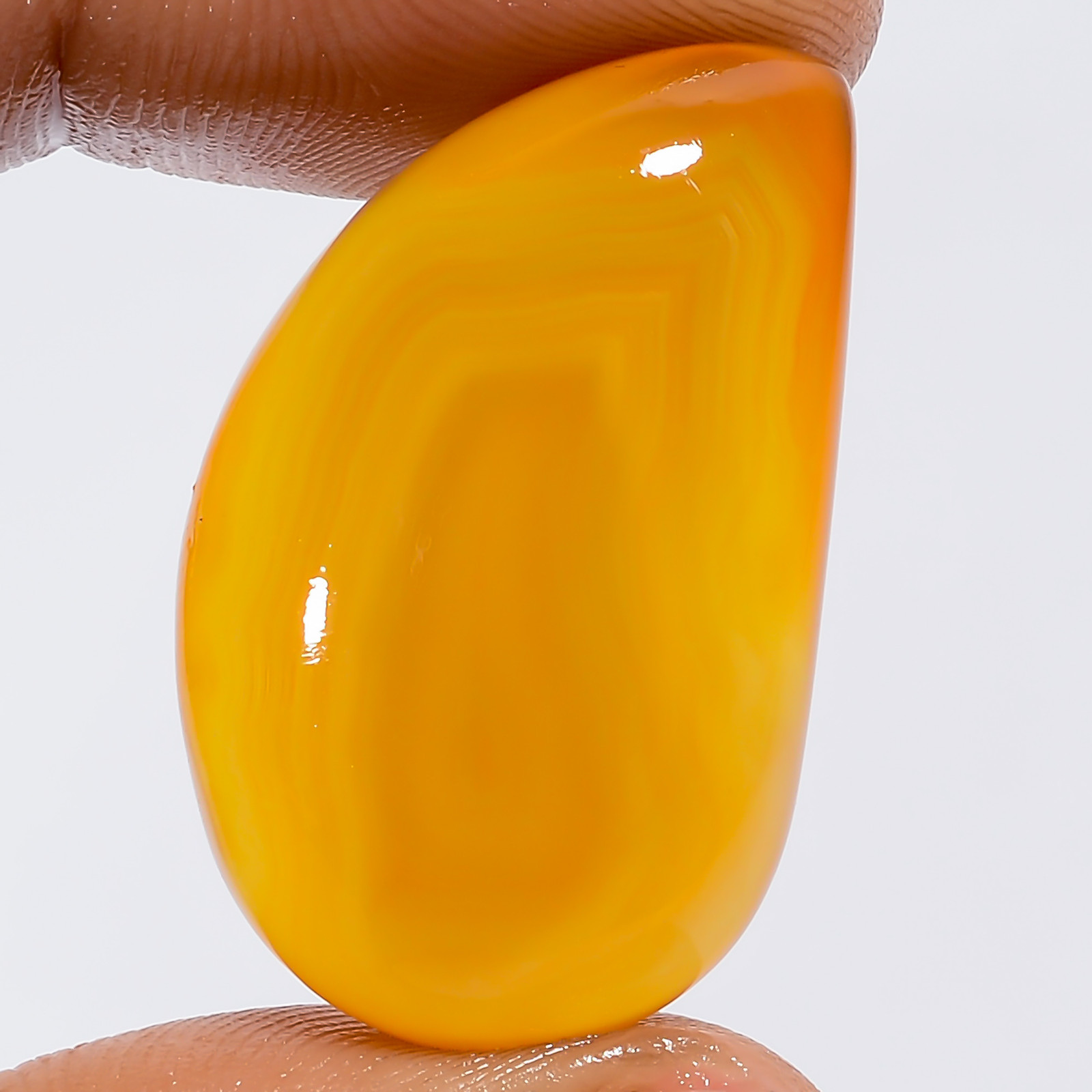 100% Natural Carnelian Fancy Shape Cabochon Gemstone 35 Ct. 29X17X6 mm EE-51289