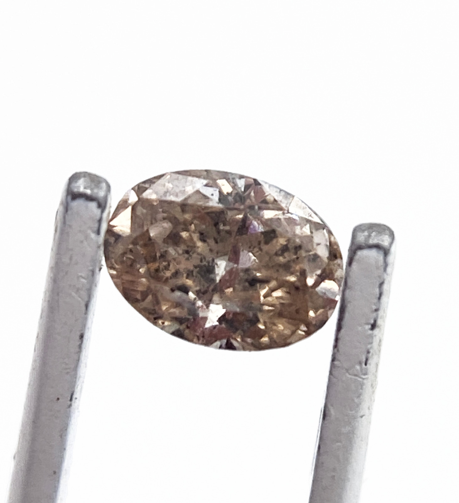 Natural Fancy Brown Salt & Pepper Diamond 0.15ct Oval Brilliant 4.2 x 3mm