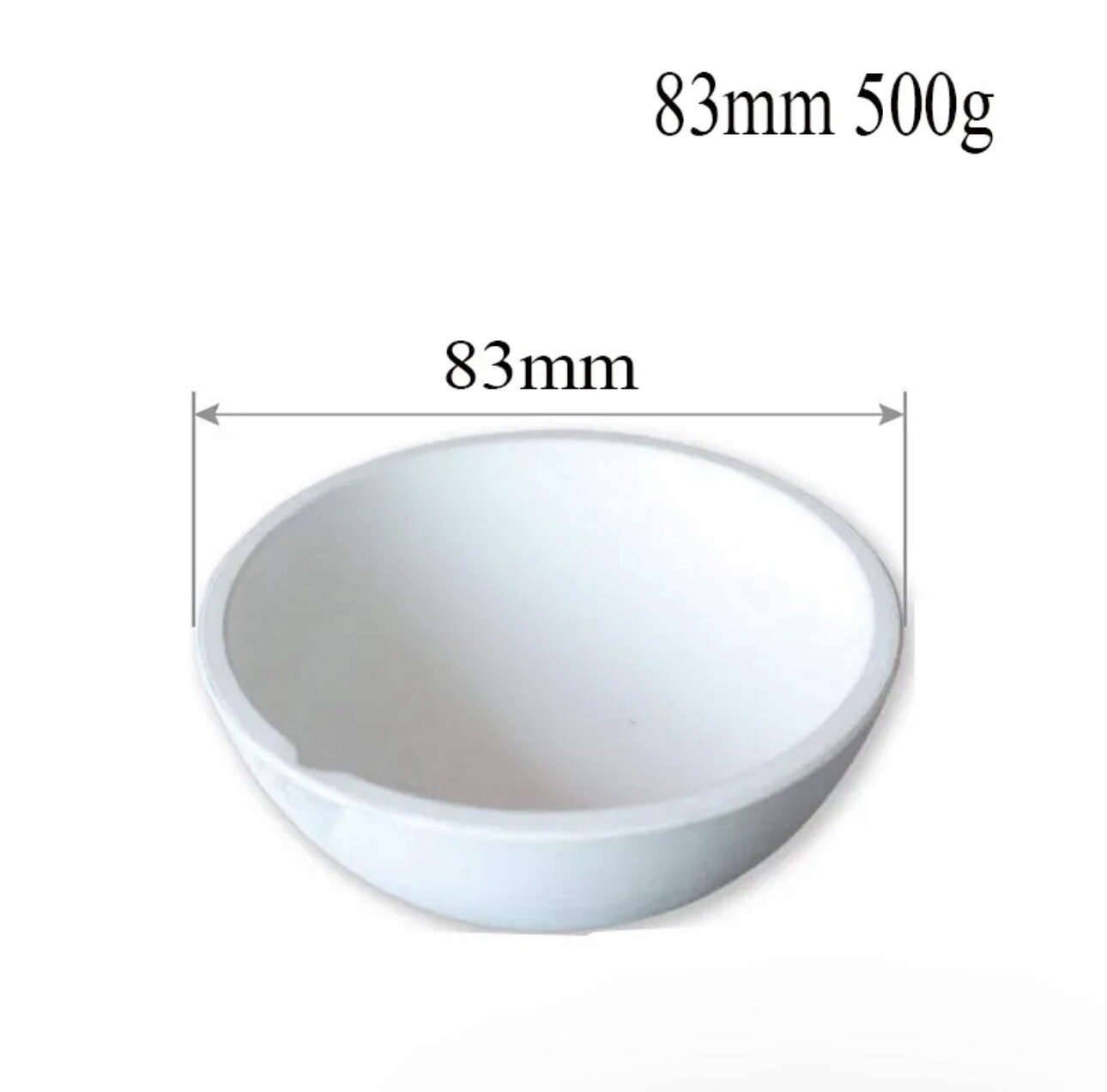 3 Crucibles Melting Dishes 100/250/500g Ceramic Casting Torch Gold Silver Melt