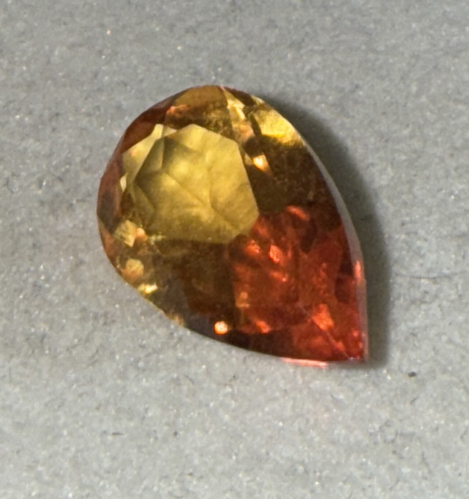 Flawless 5.33Ct. Rare Padparascha Colored Sapphire With Brilliant Pear Faceting!