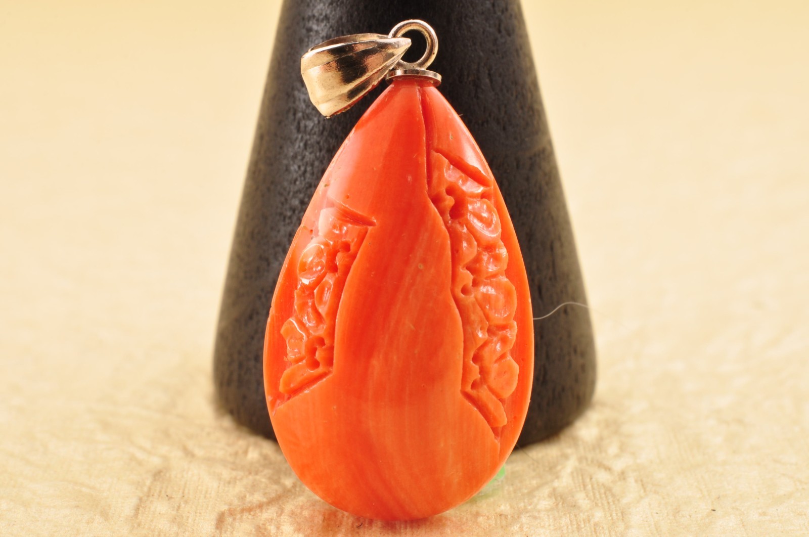 With Certification, MOMO coral pendant top ( 25mm(0.98in) 15.0ct) Flower Pattern